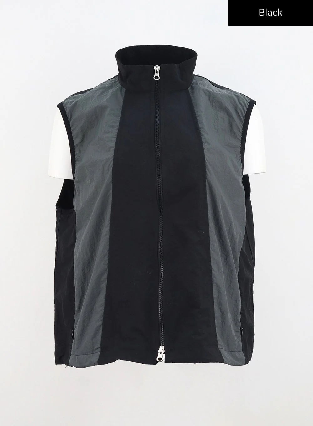 Nylon Sleeveless Zip-Up CU323 - Image 15