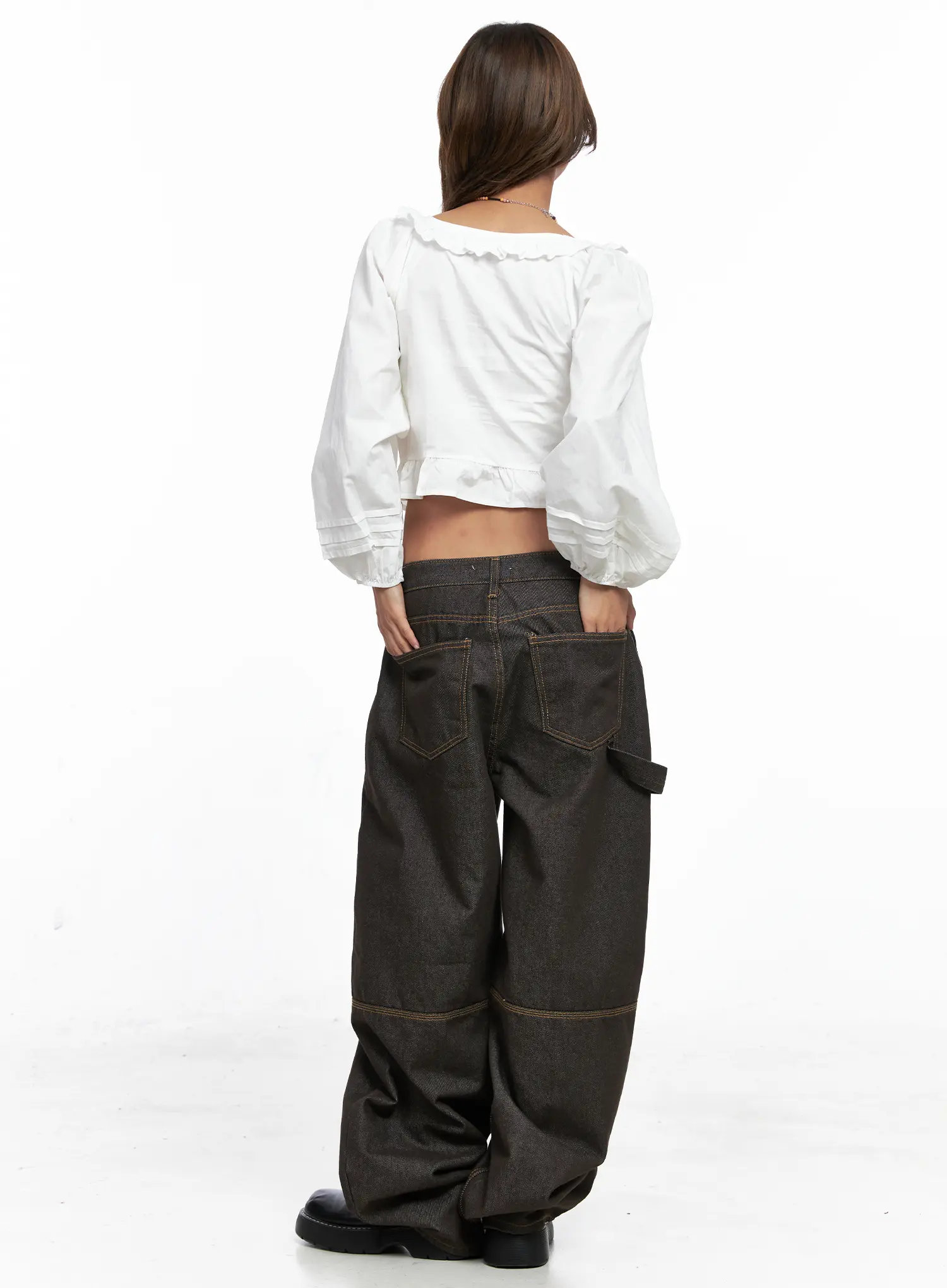 Oaklyn Non-Fade Wide-Leg Jeans CO513 - Image 6