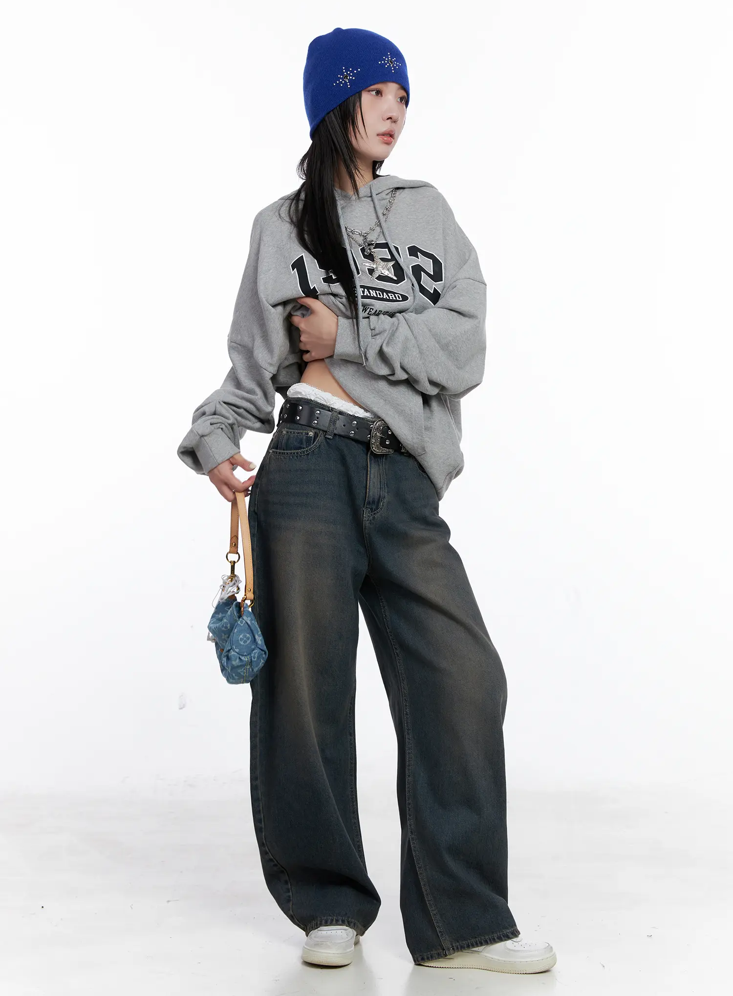Ocean Faded Balloon Fit Jeans CS510 - Image 4