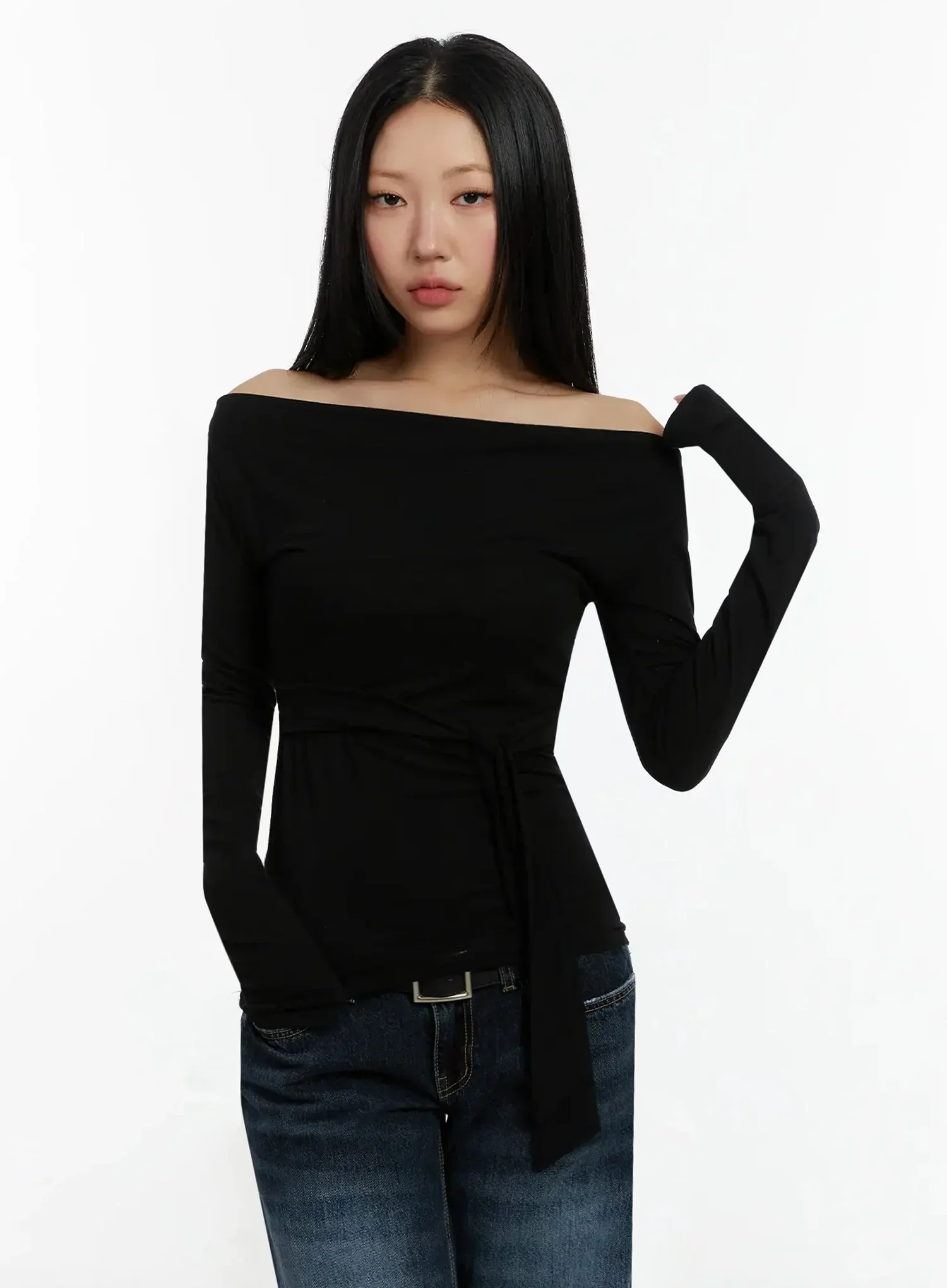Off-Shoulder Bow Top ID525 - Image 15