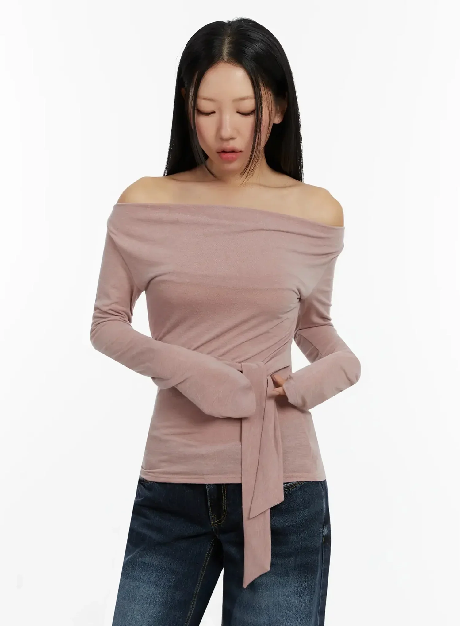 Off-Shoulder Bow Top ID525 - Image 5