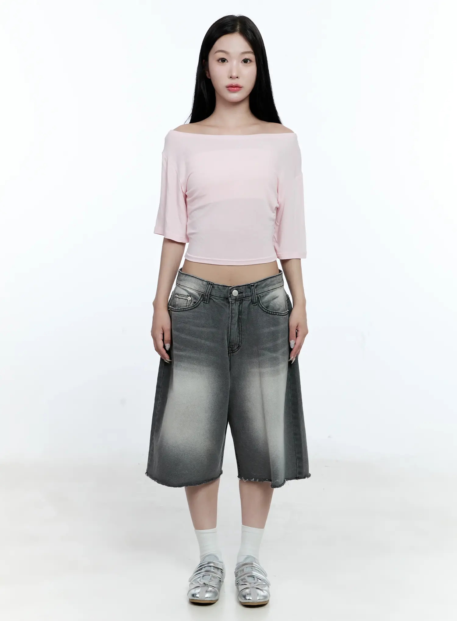 Off-Shoulder Crop Top CG511 - Image 2