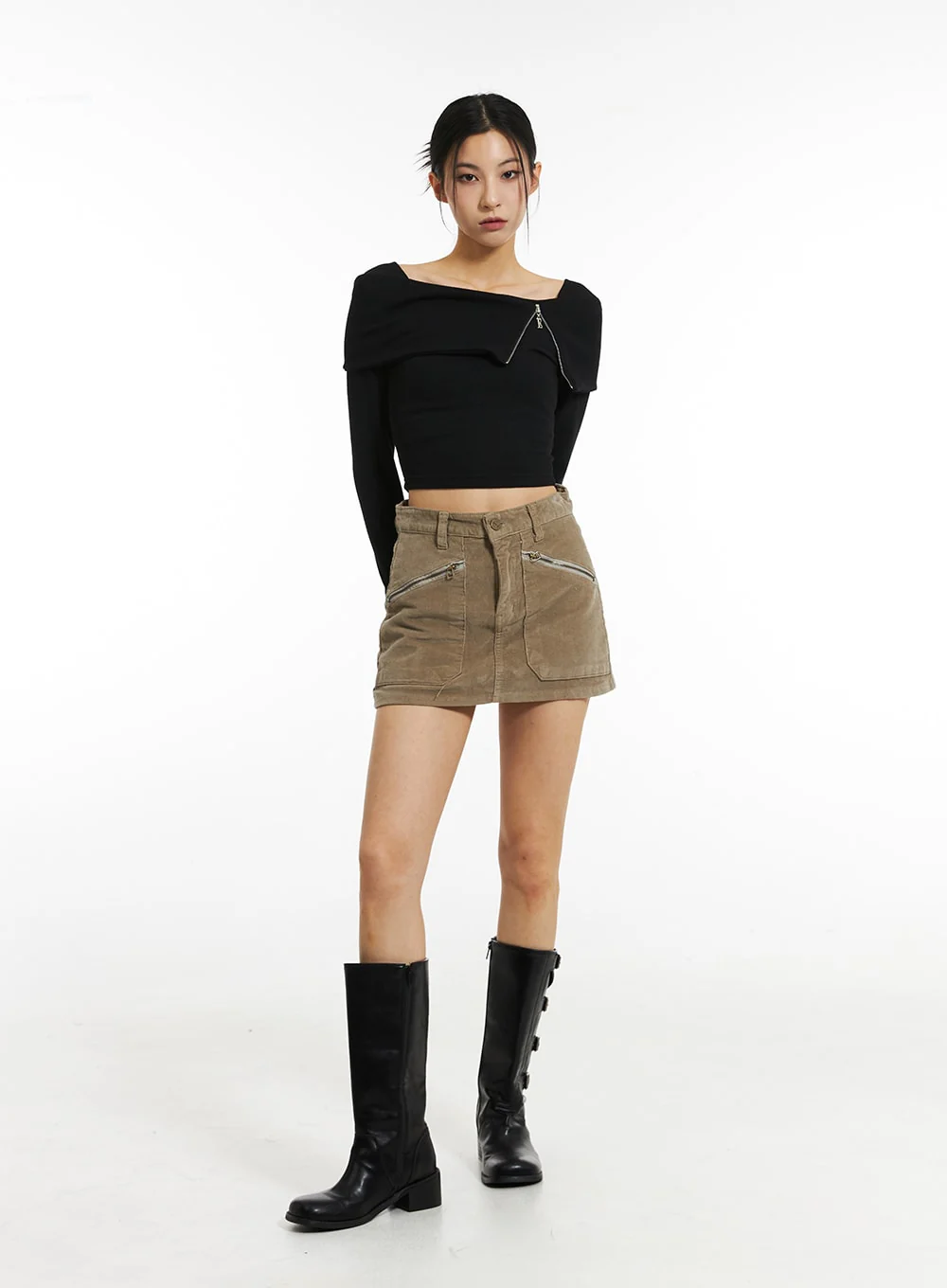 Off-Shoulder Crop Top IN308 - Image 2
