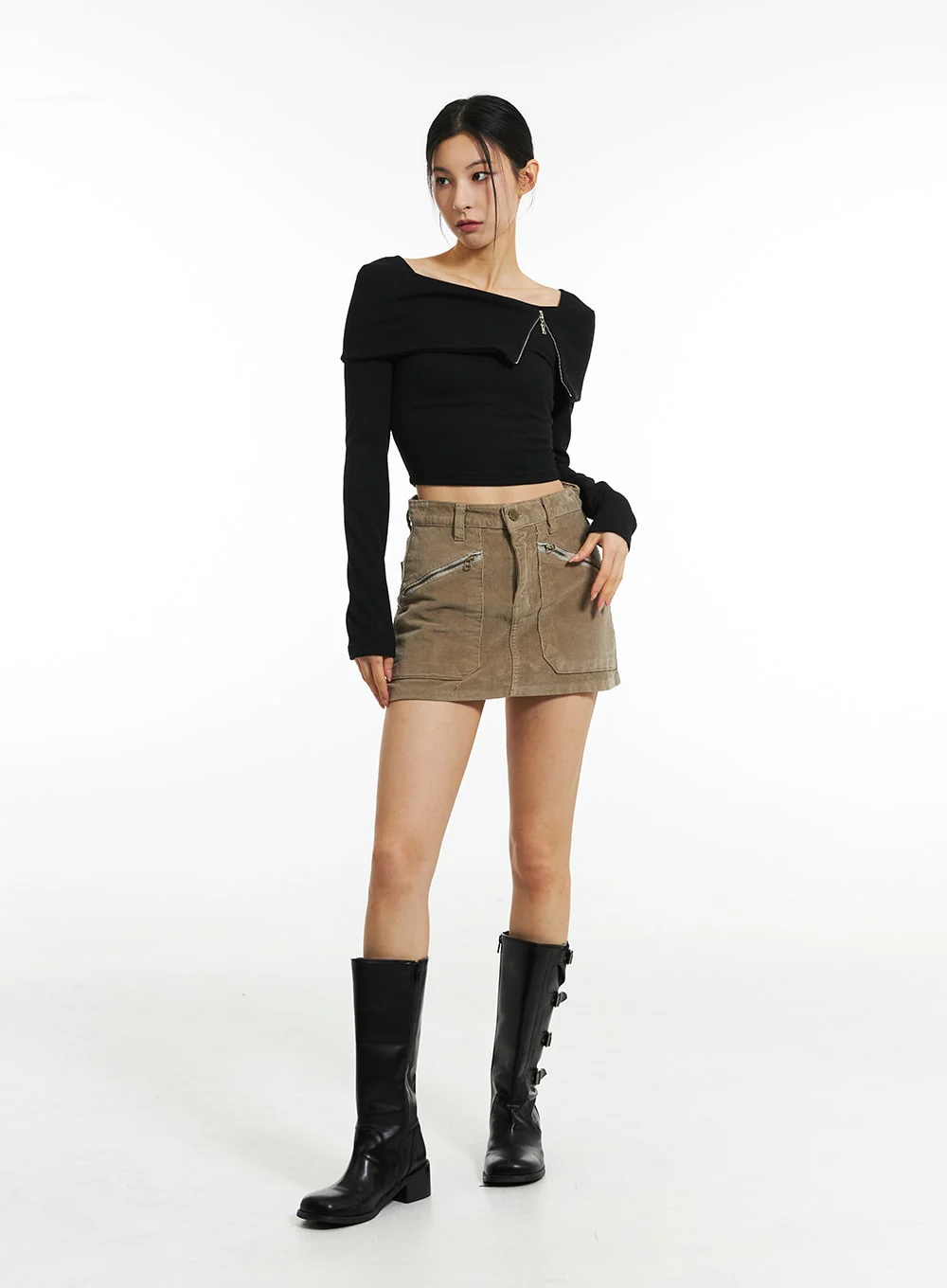 Off-Shoulder Crop Top IN308 - Image 3
