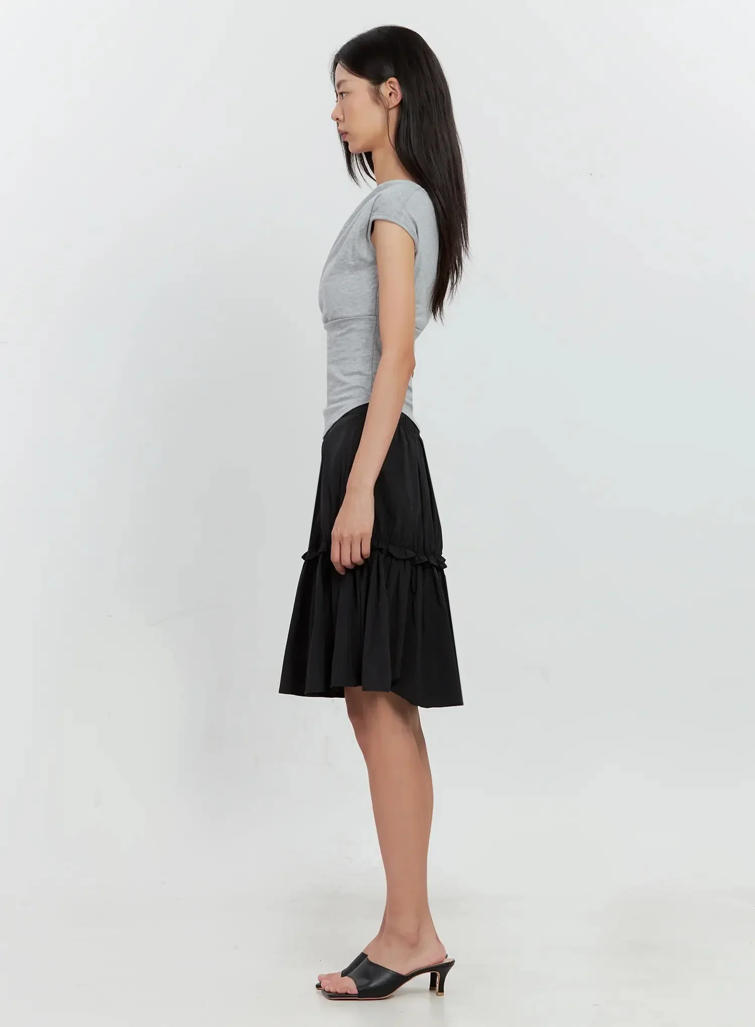 Off-Shoulder Draped Top IL528 - Image 20