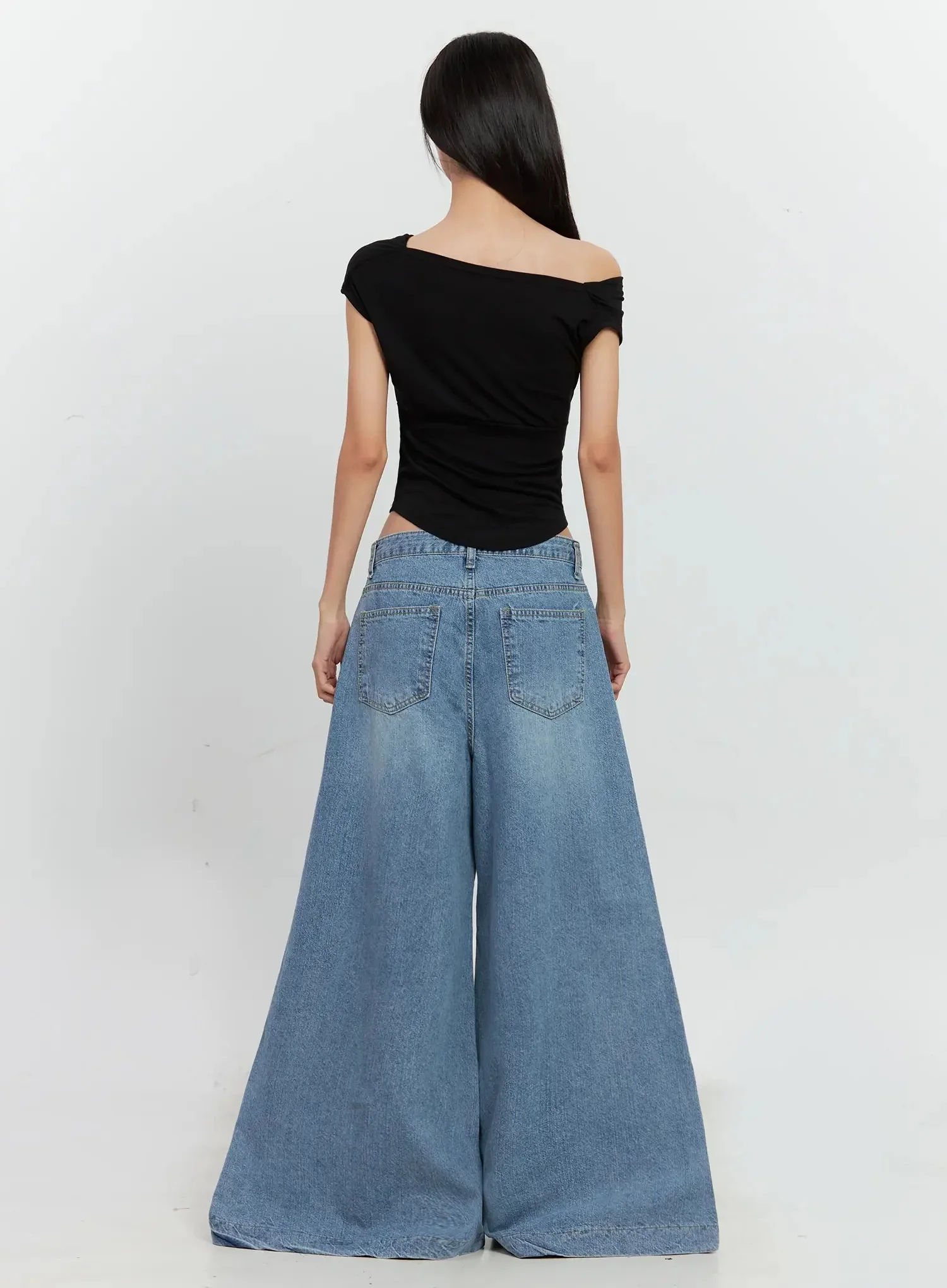 Off-Shoulder Draped Top IL528 - Image 30