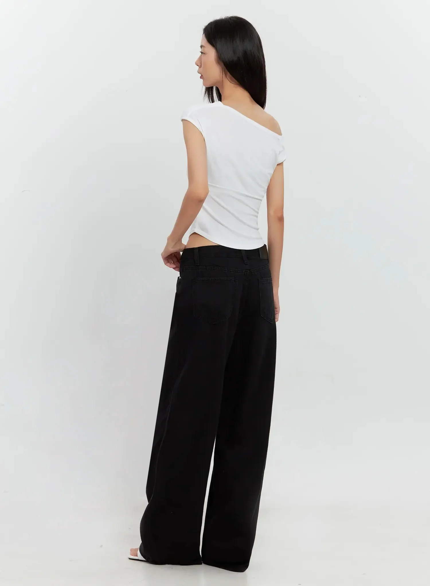 Off-Shoulder Draped Top IL528 - Image 8