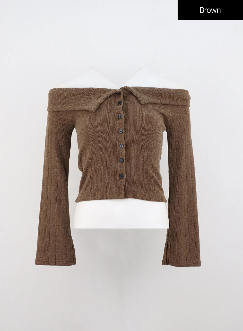 Off Shoulder Knit Top IN327 - Image 8