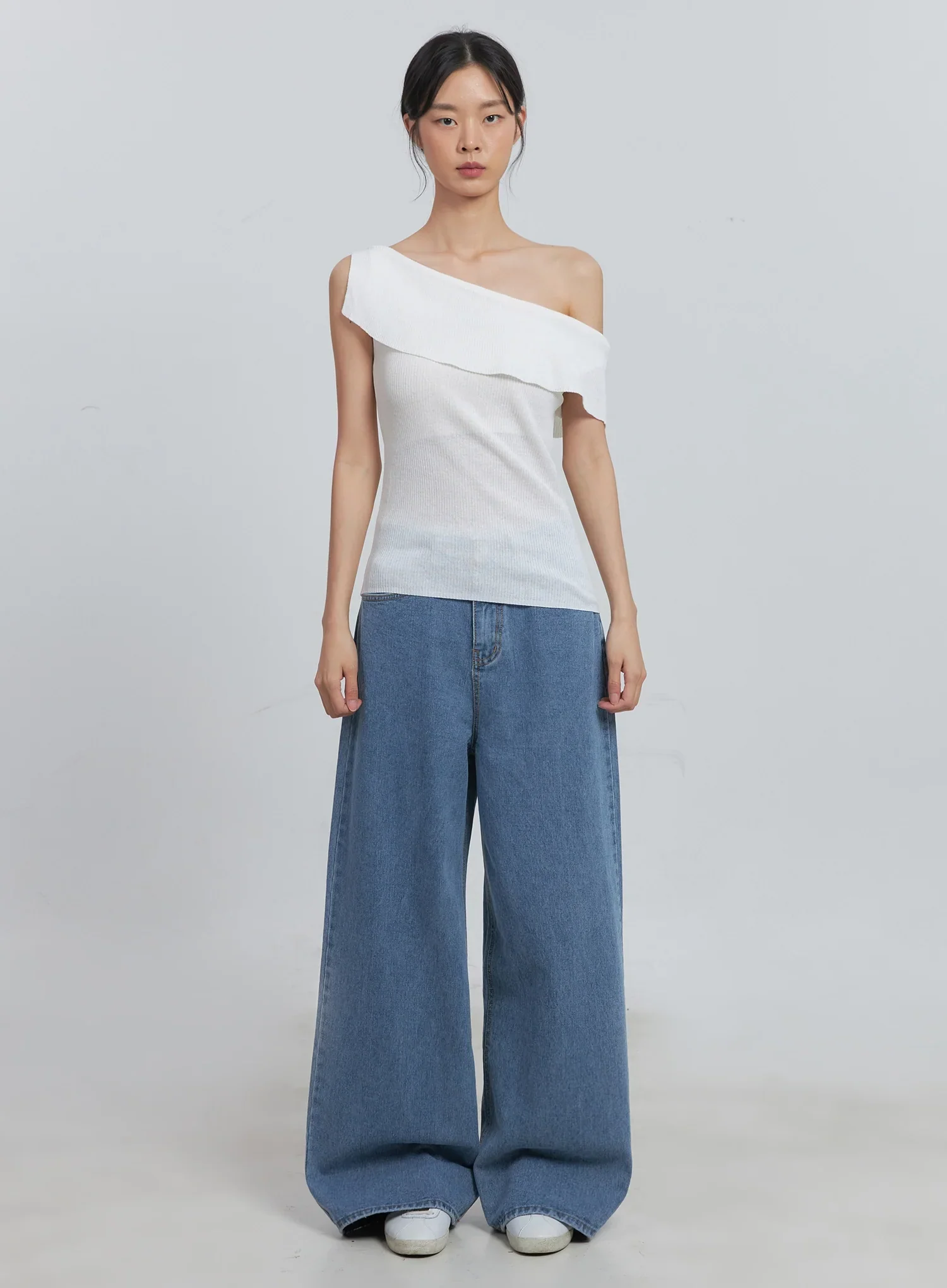 Off-Shoulder Linen Blouse IU512 - Image 22