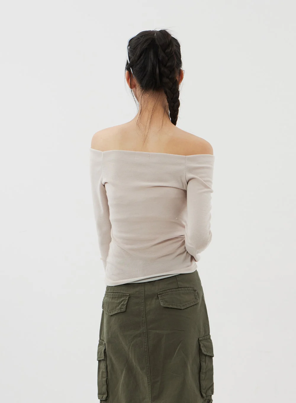 Off-Shoulder Long Sleeve Top CJ309 - Image 6