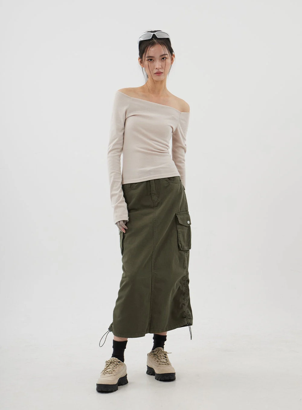 Off-Shoulder Long Sleeve Top CJ309 - Image 7