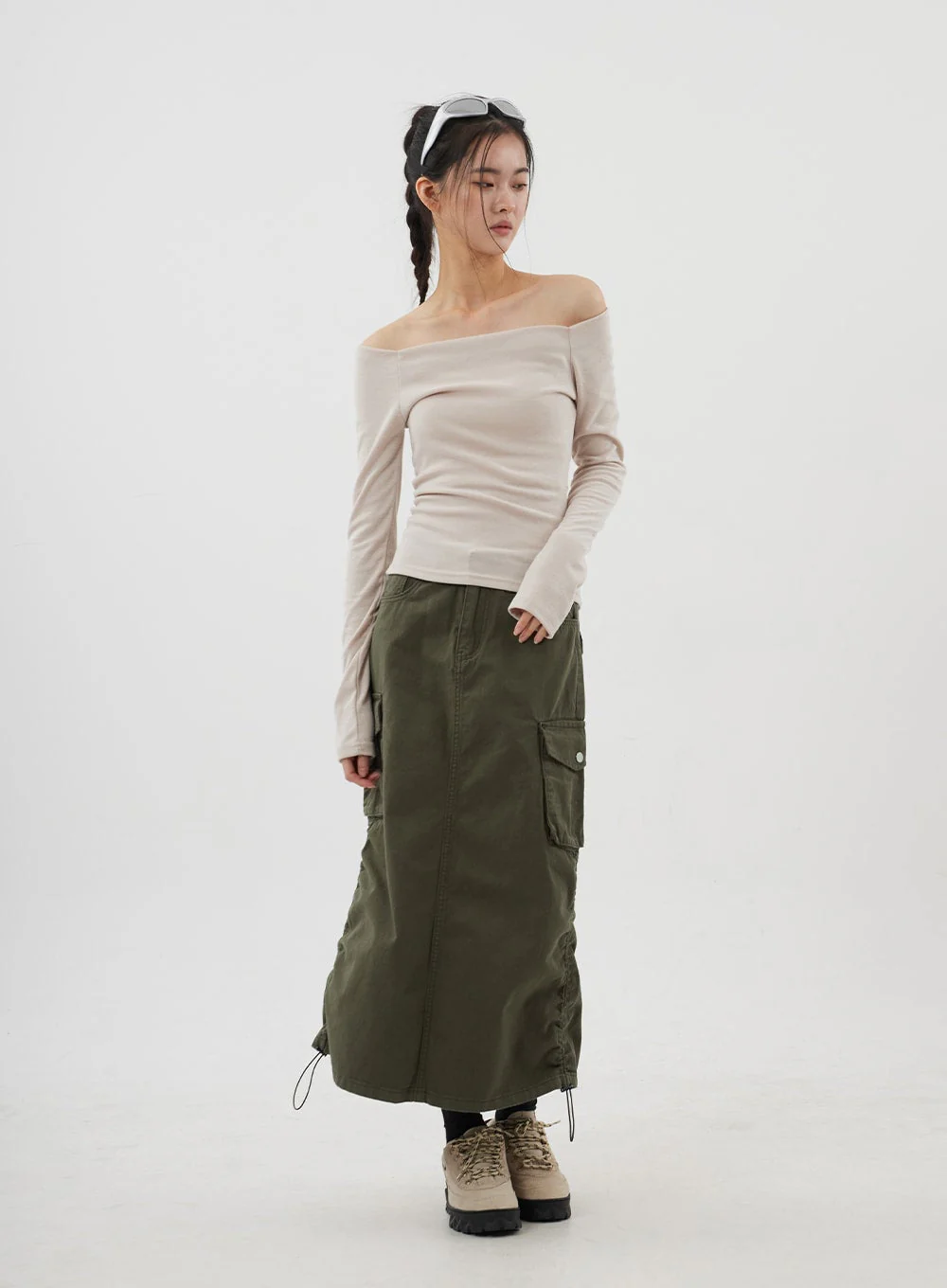 Off-Shoulder Long Sleeve Top CJ309 - Image 8