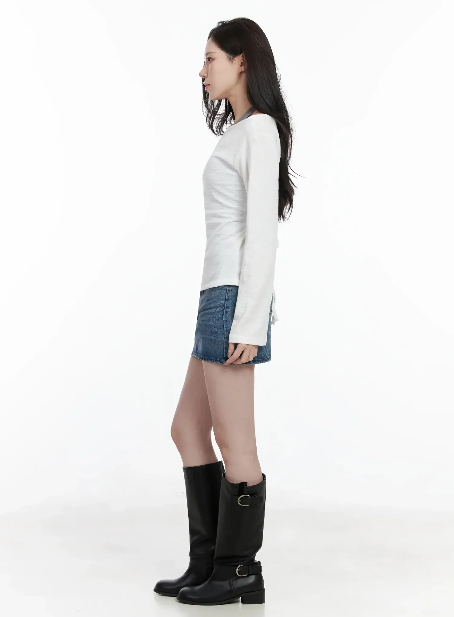 Off-Shoulder Long Sleeve Top IJ528 - Image 10