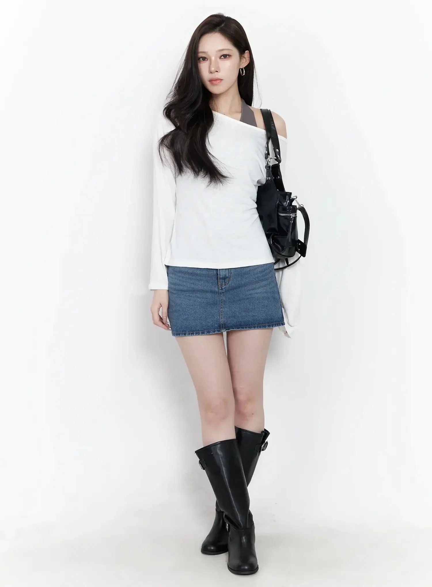 Off-Shoulder Long Sleeve Top IJ528 - Image 12