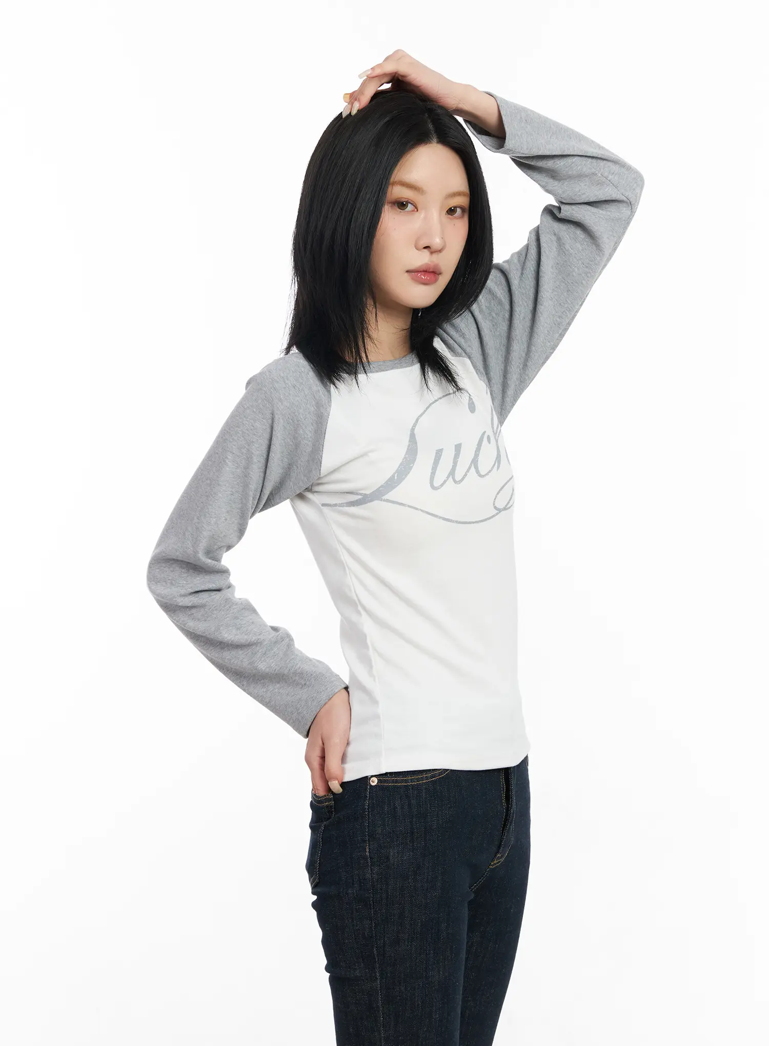 Off-Shoulder Raglan Long Sleeve Top CF526 - Image 7