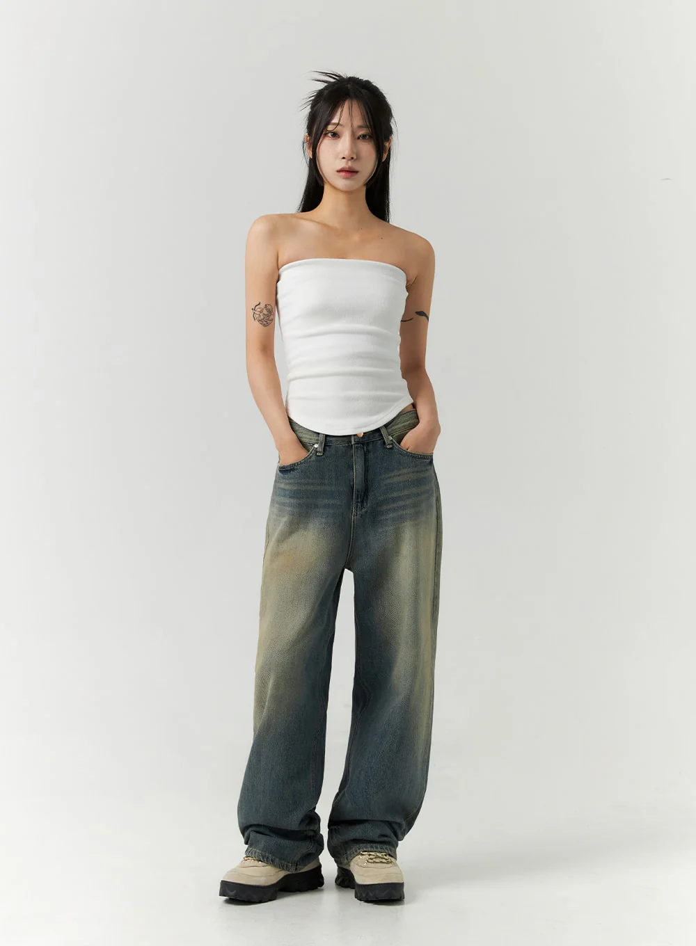 Off-Shoulder Semi Crop Top CO28 - Image 5