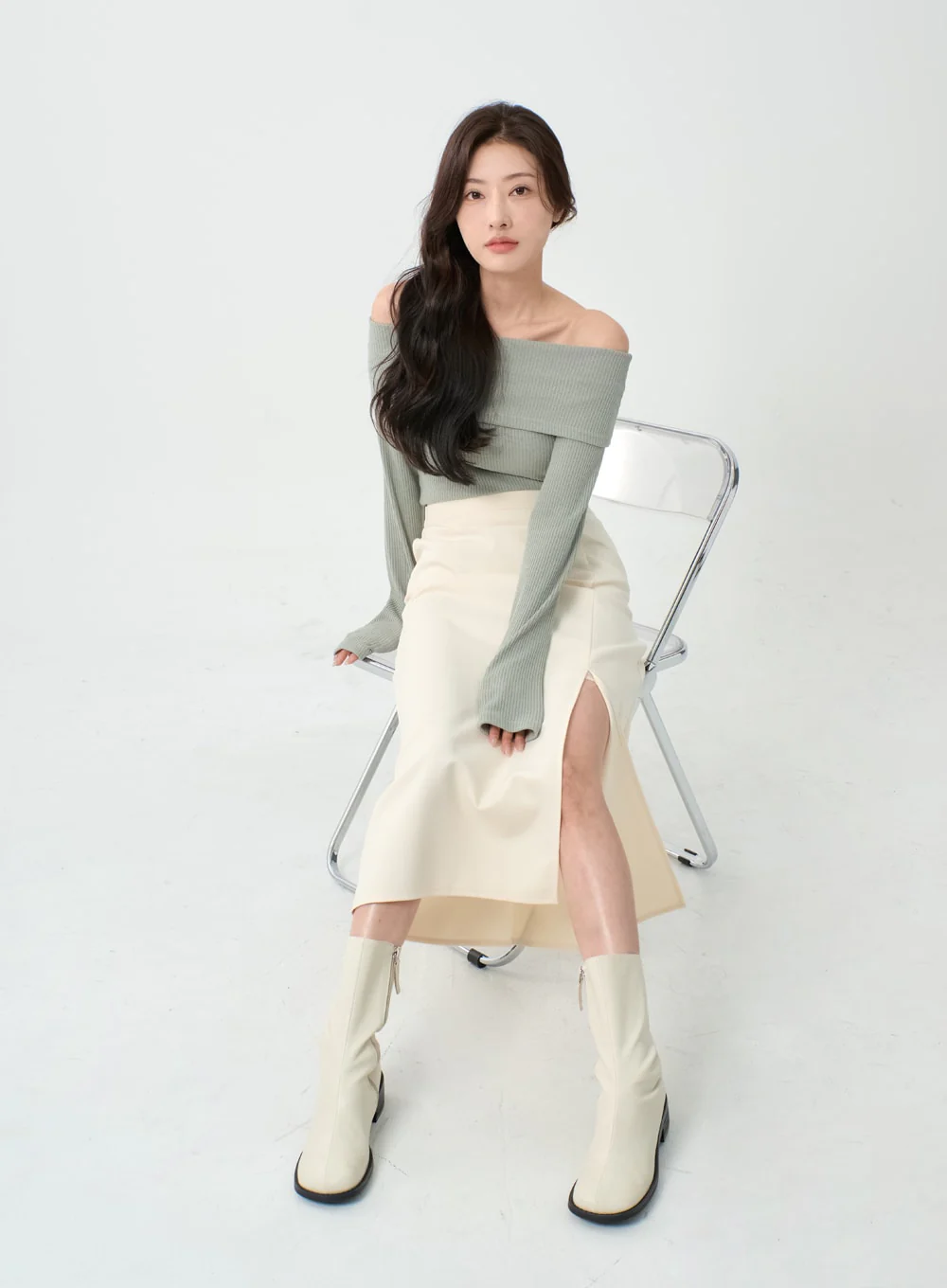 Off Shoulder T-Shirt IO07 - Image 4