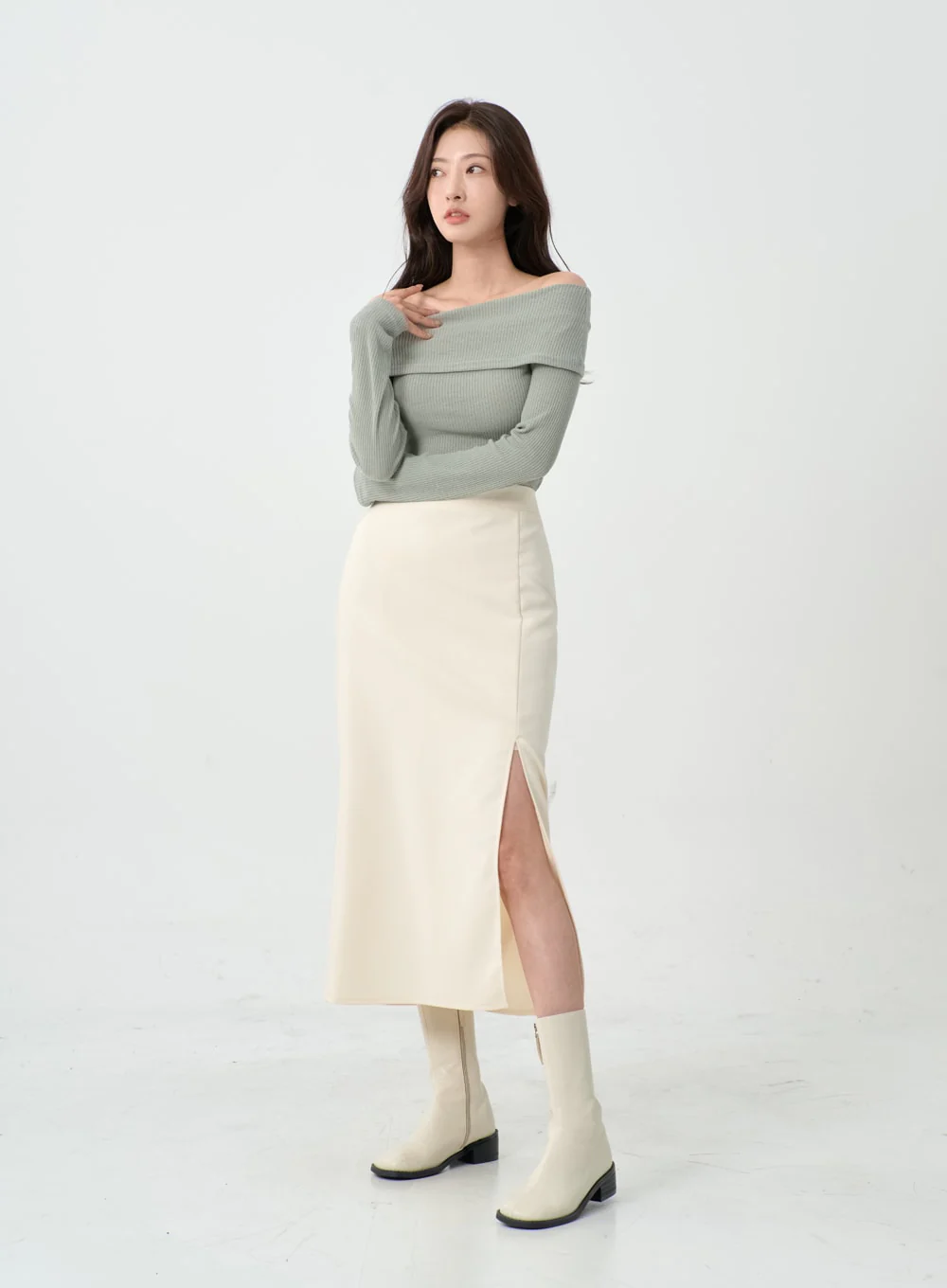 Off Shoulder T-Shirt IO07 - Image 9