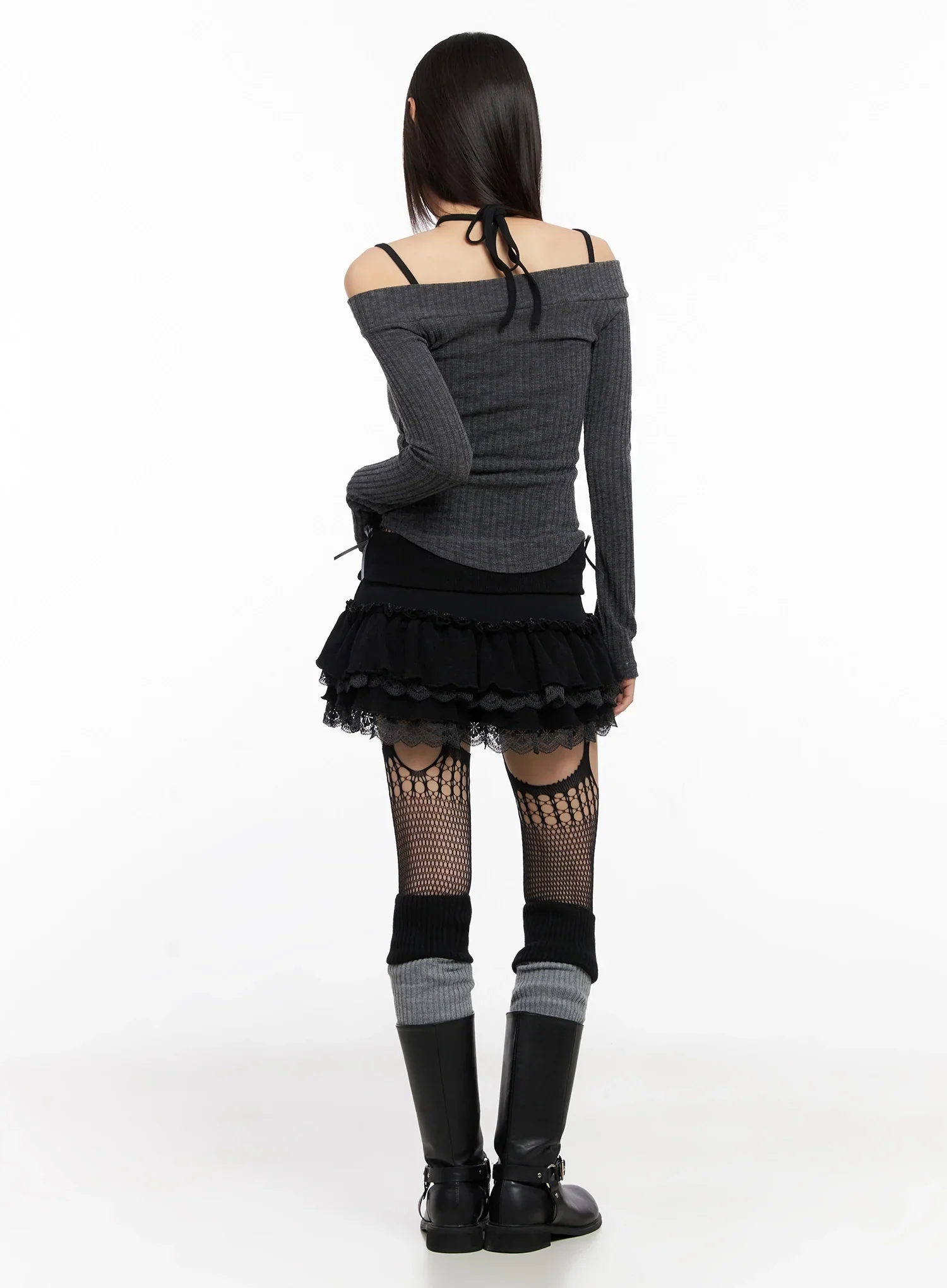 Off-Shoulder V-Neck Top IN503 - Image 11