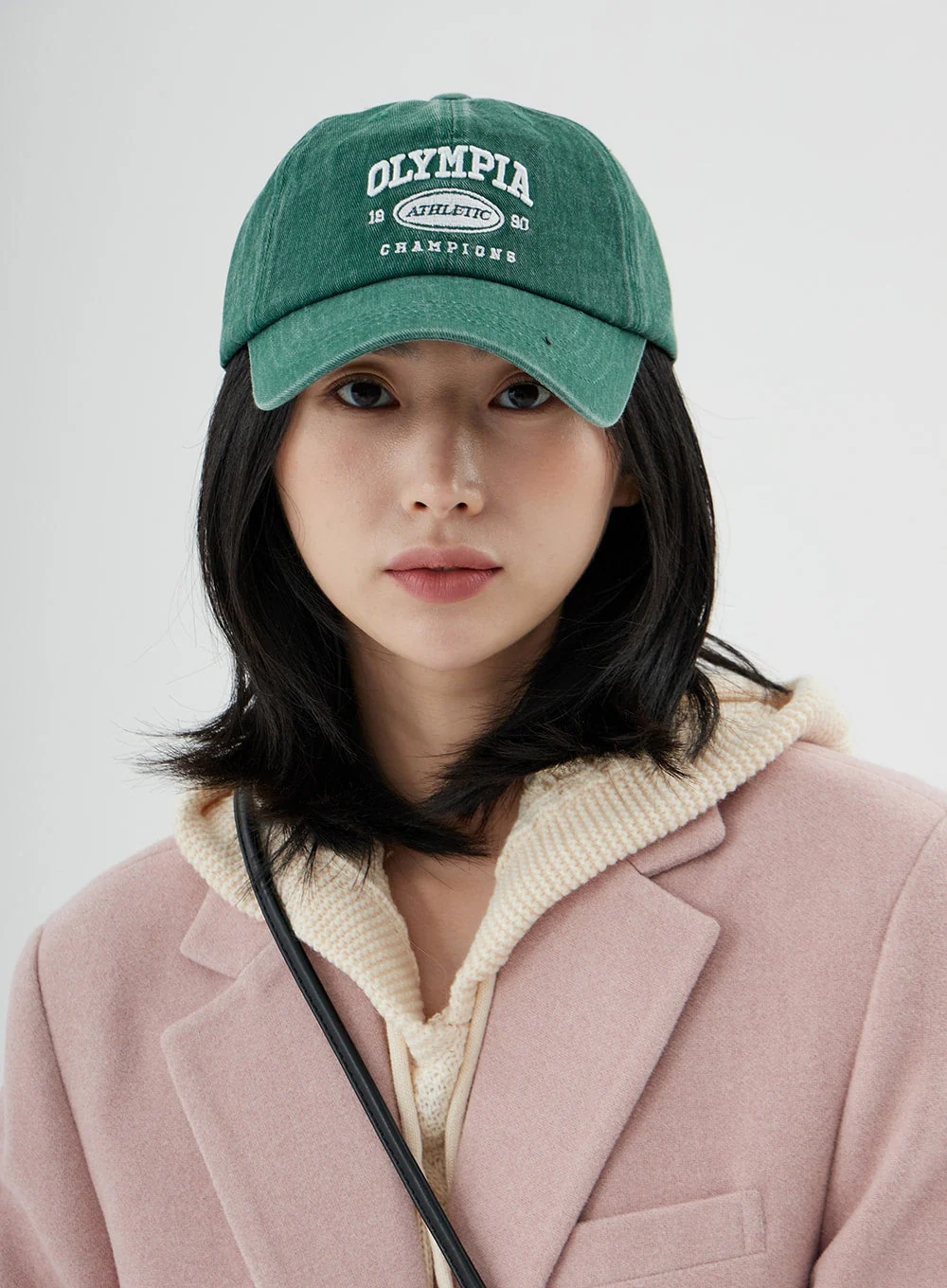 Olympia Lettering Print Baseball Cap ON09 - Image 2