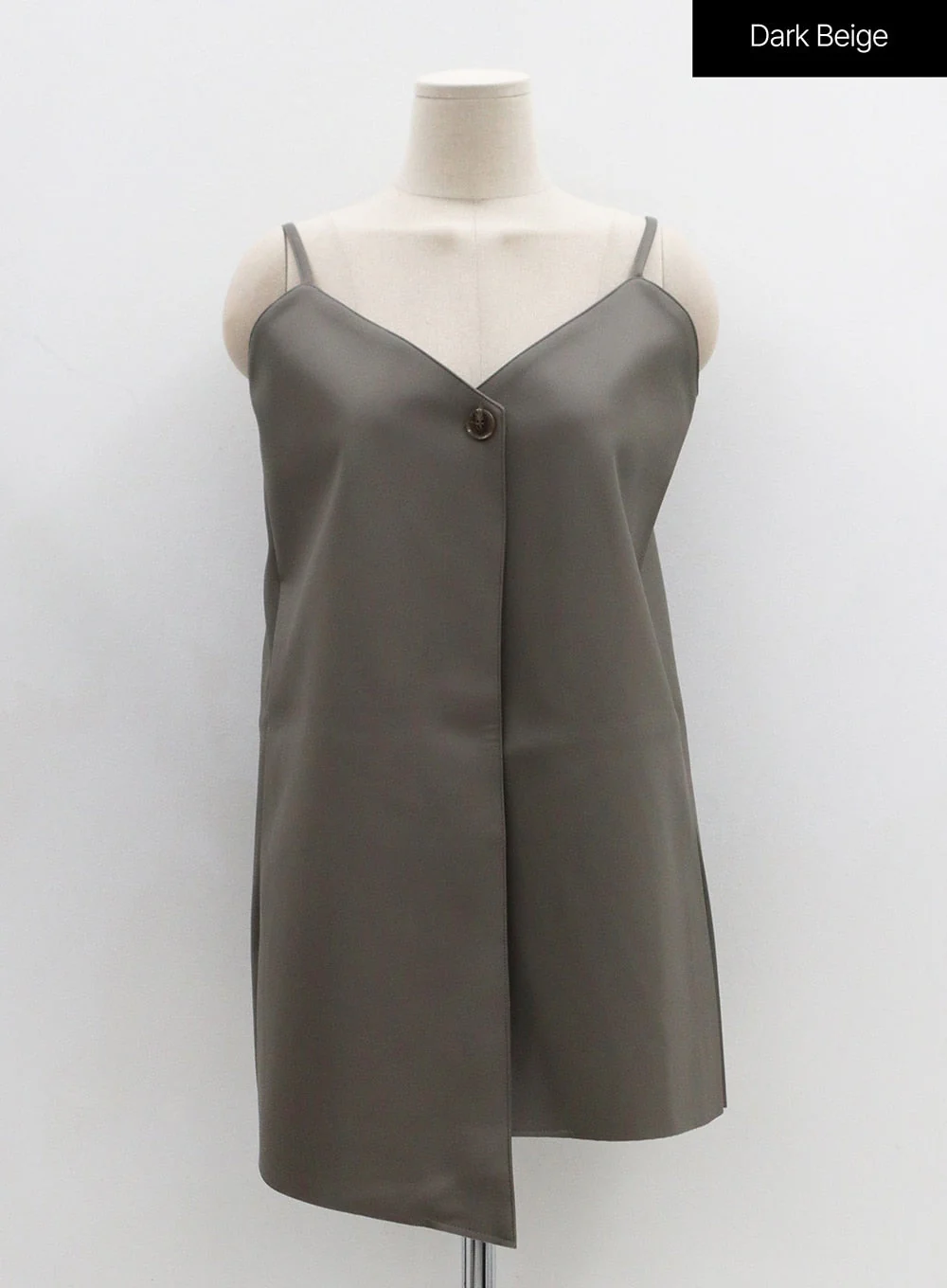 One Button Faux Leather Mini Dress OS29 - Image 14