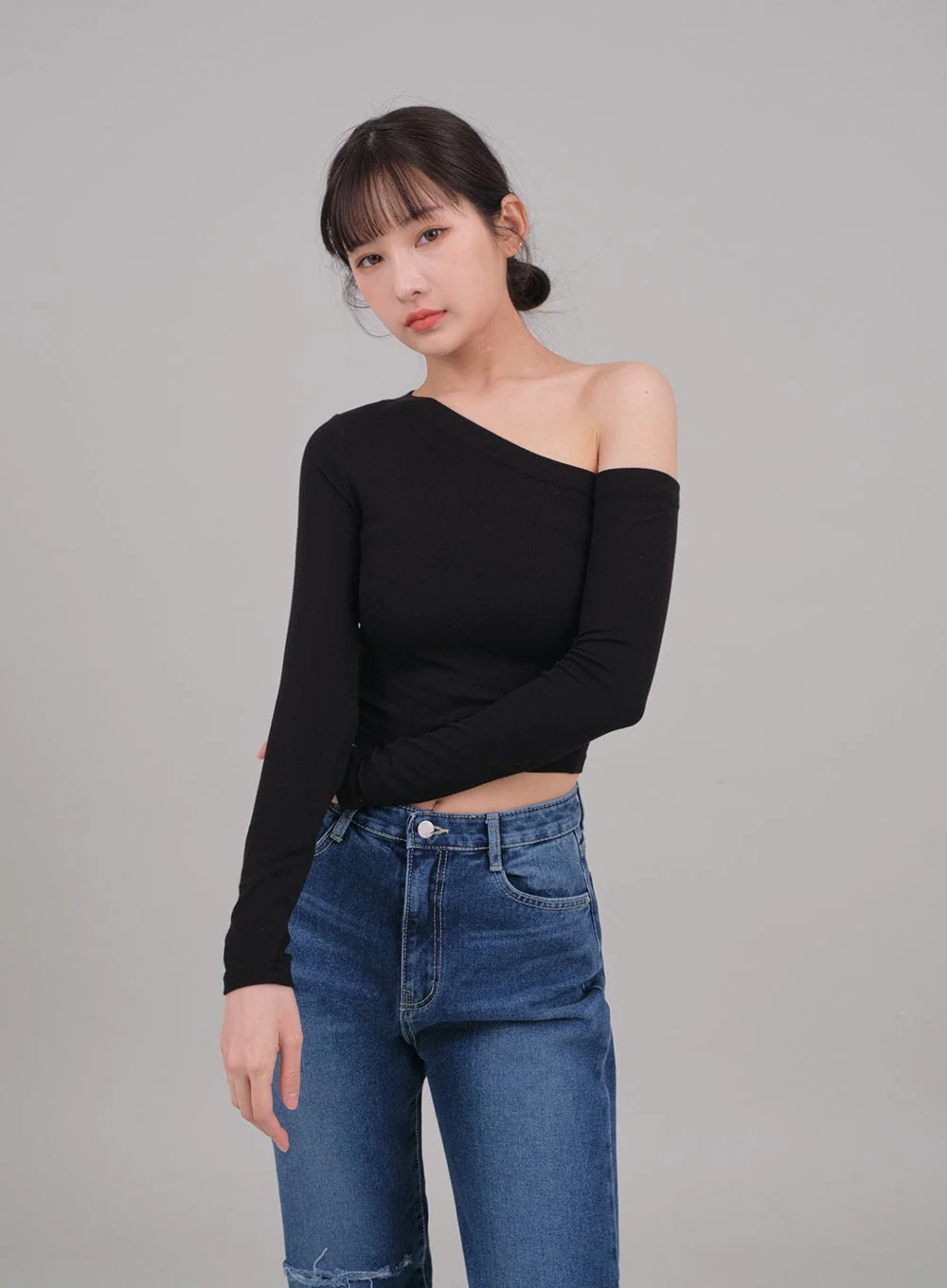 One Shoulder Crop Top C2701 - Image 10