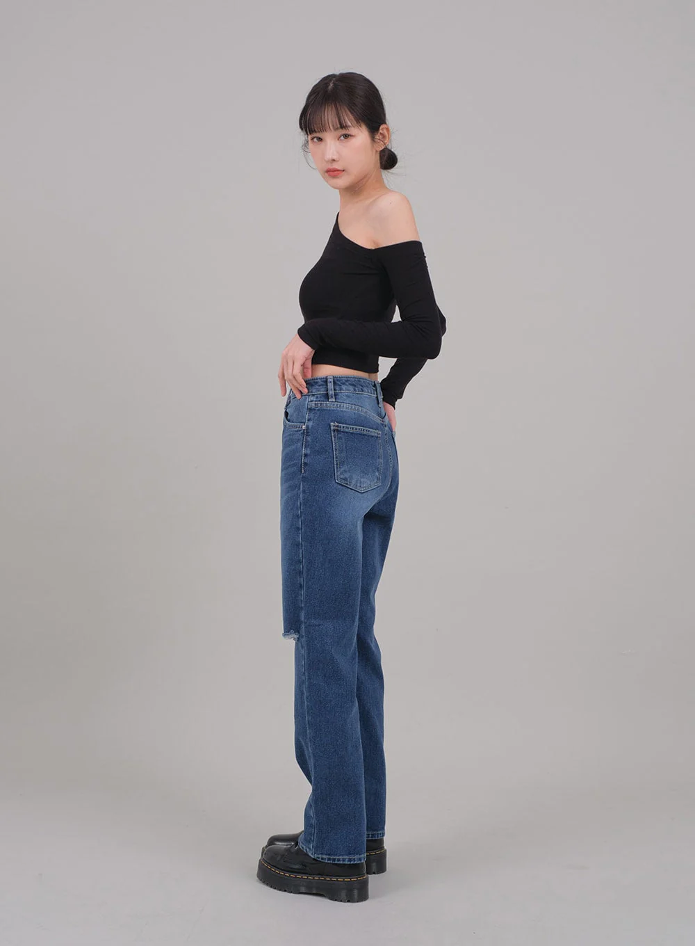 One Shoulder Crop Top C2701 - Image 12