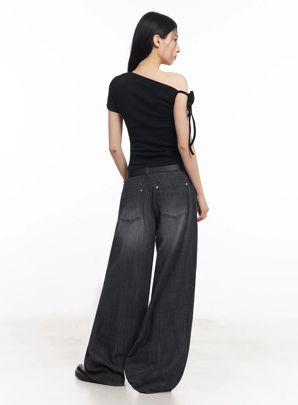 One-Shoulder Ribbon Top IY529 - Image 13