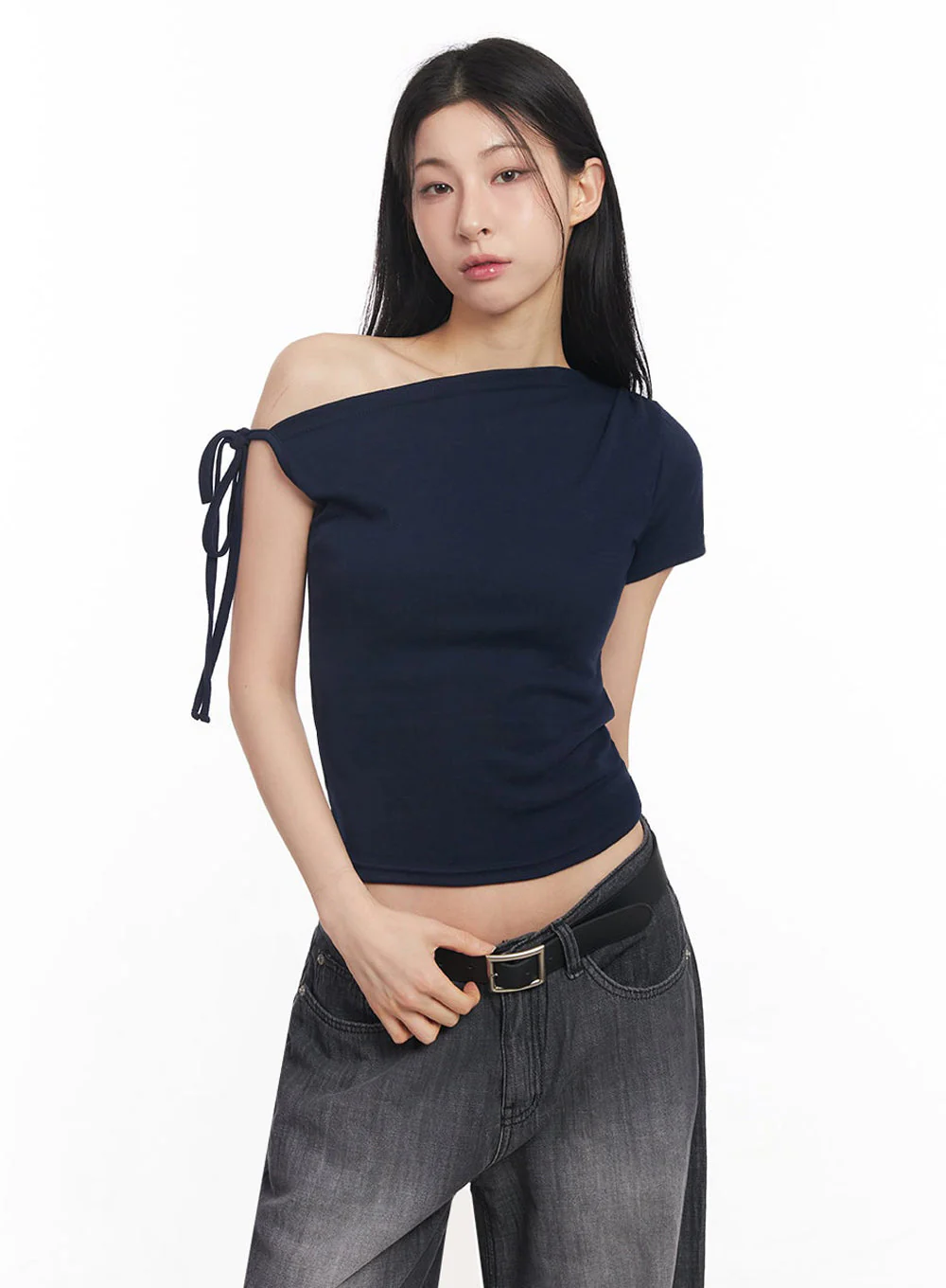 One-Shoulder Ribbon Top IY529 - Image 16