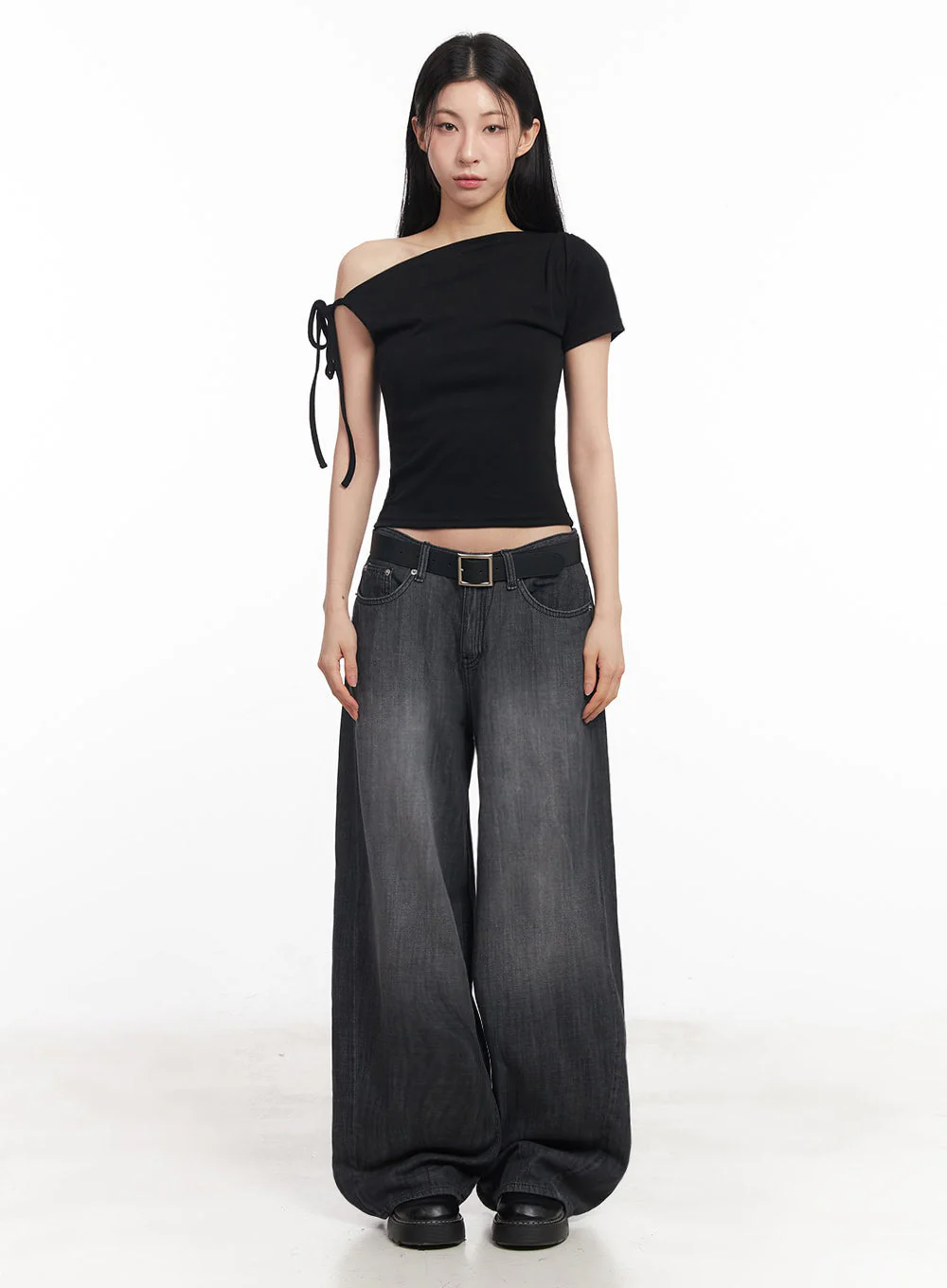 One-Shoulder Ribbon Top IY529 - Image 5