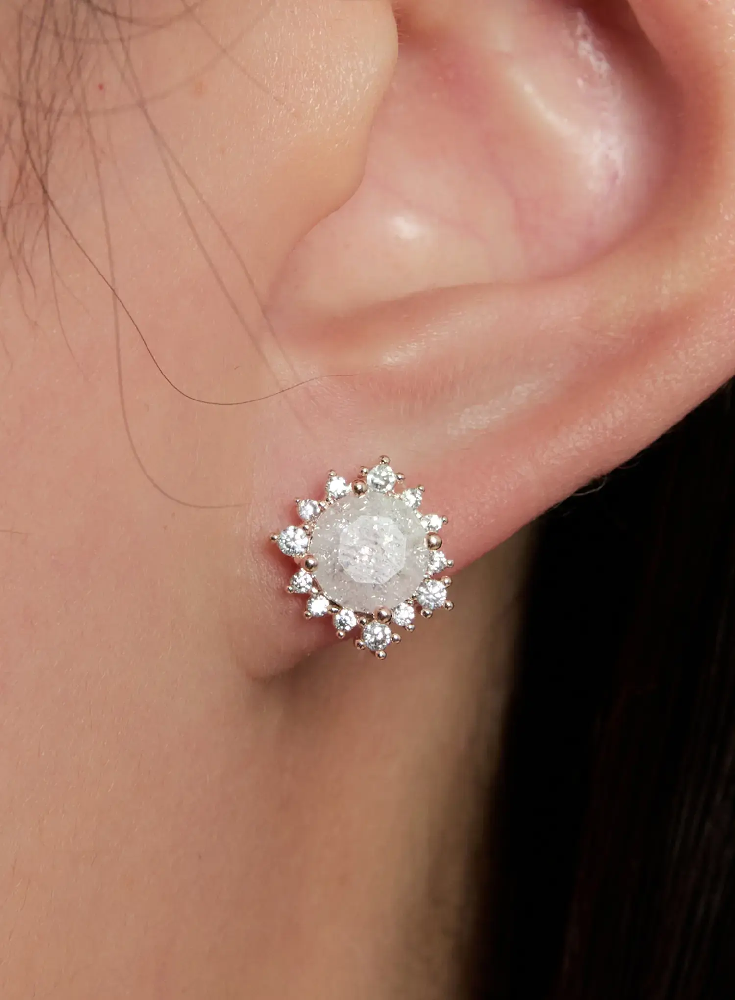 Opal Stud Earrings IN528 - Image 2