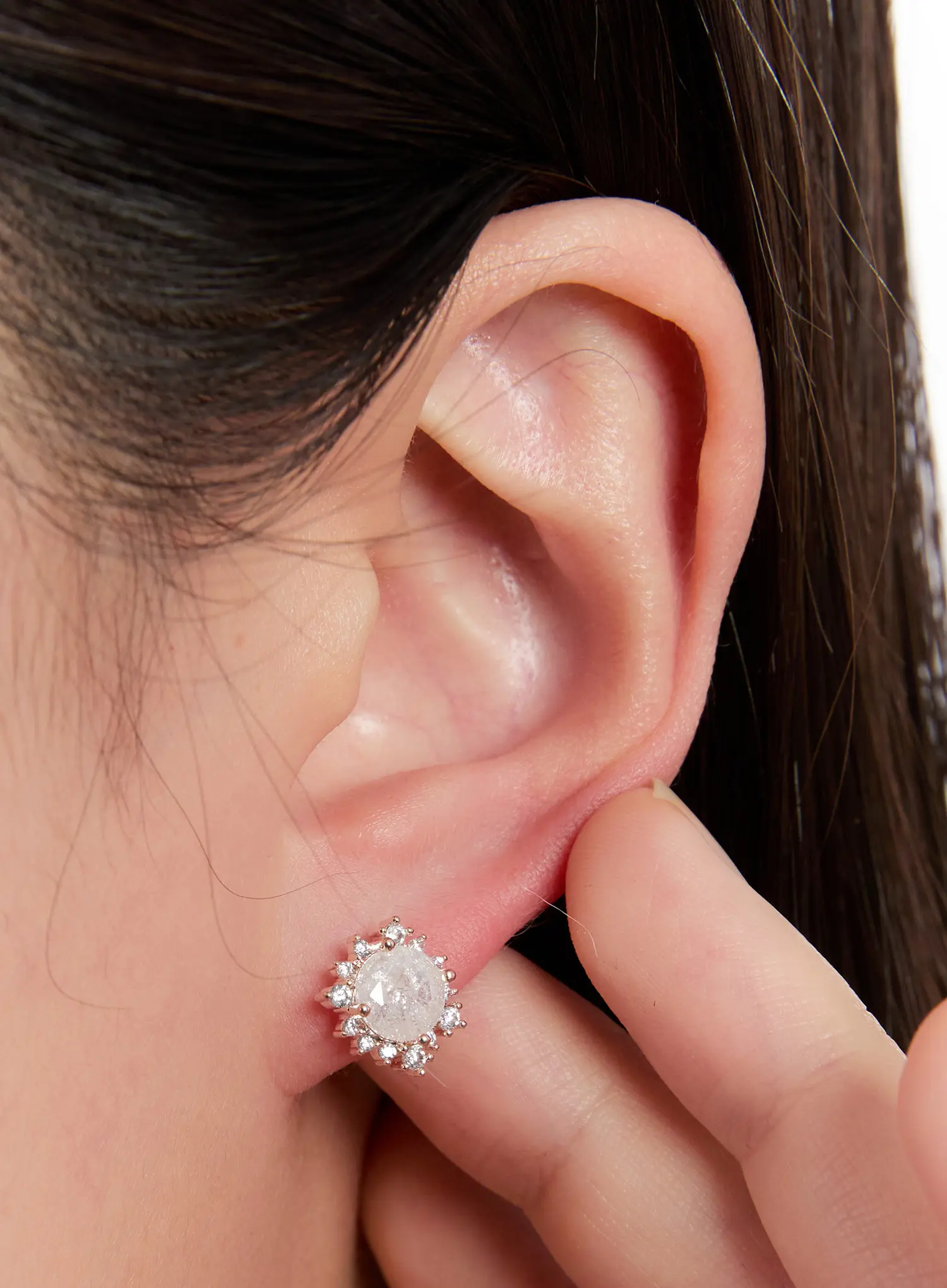 Opal Stud Earrings IN528 - Image 3