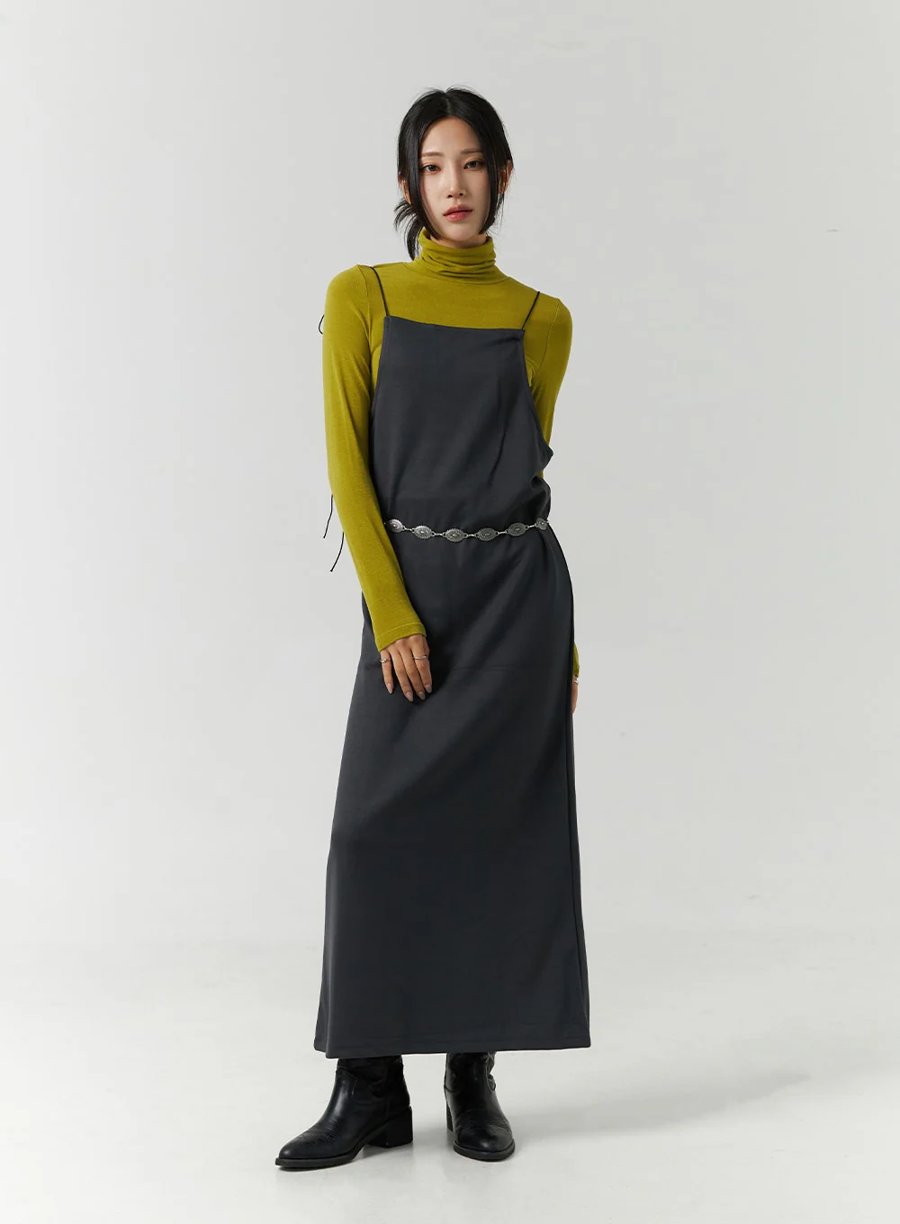 Open Back Strap Sleeveless Maxi Dress CN328 - Image 2