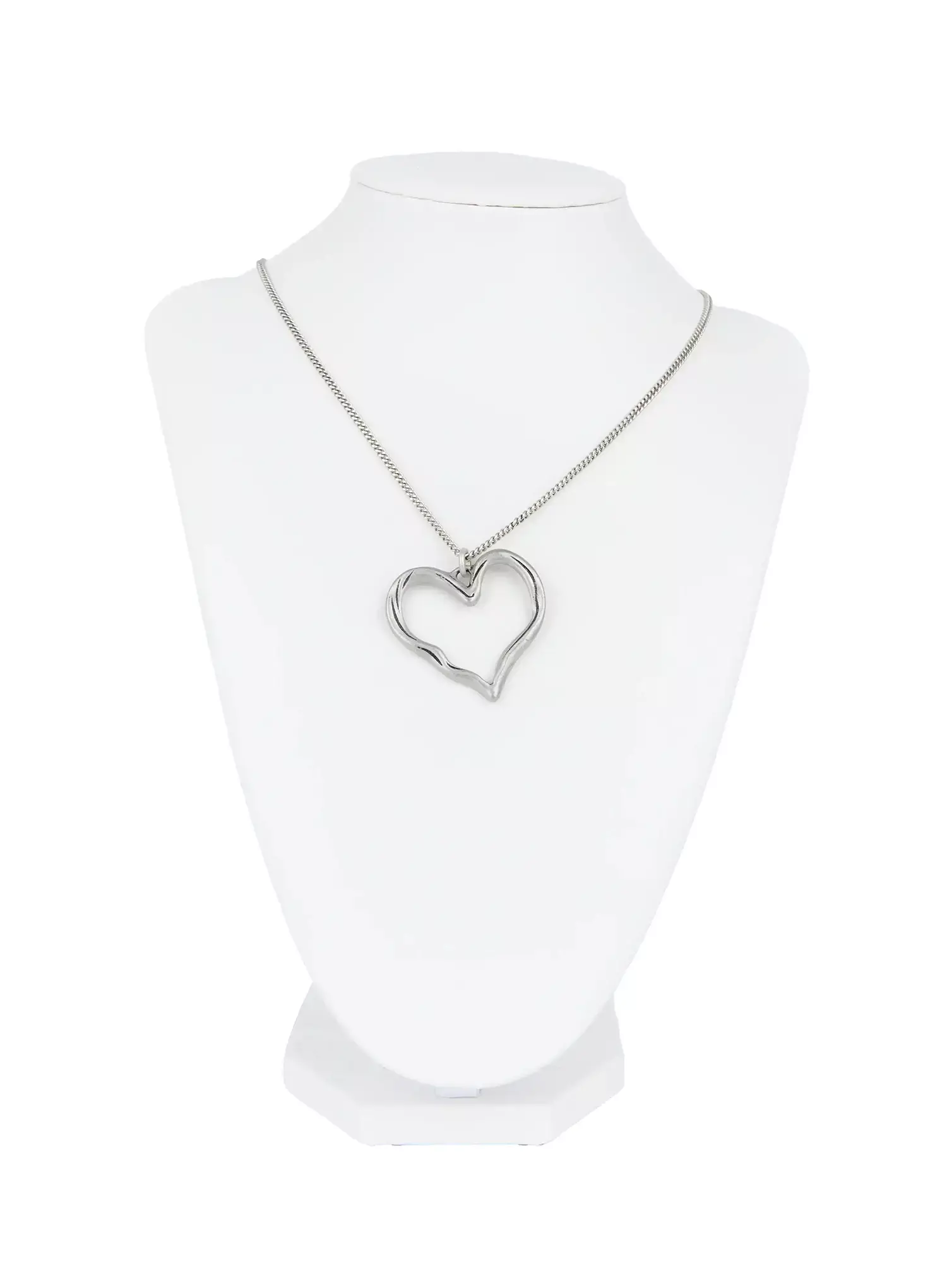 Open Heart Chain Necklace IG528 - Image 5