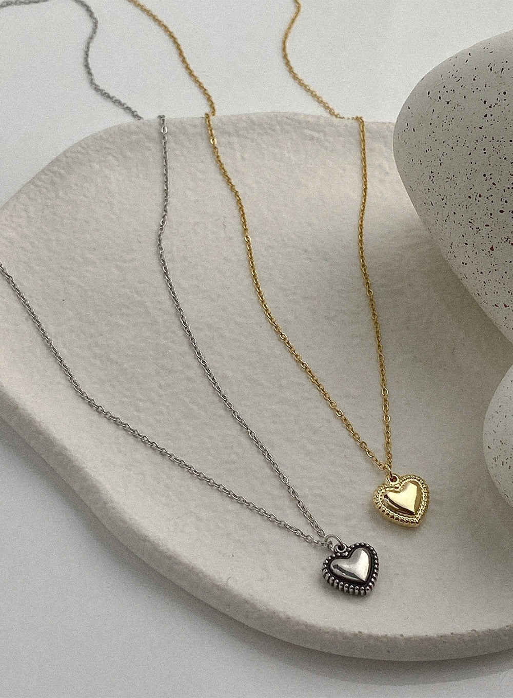 Outline Heart Necklace IA517 - Image 2