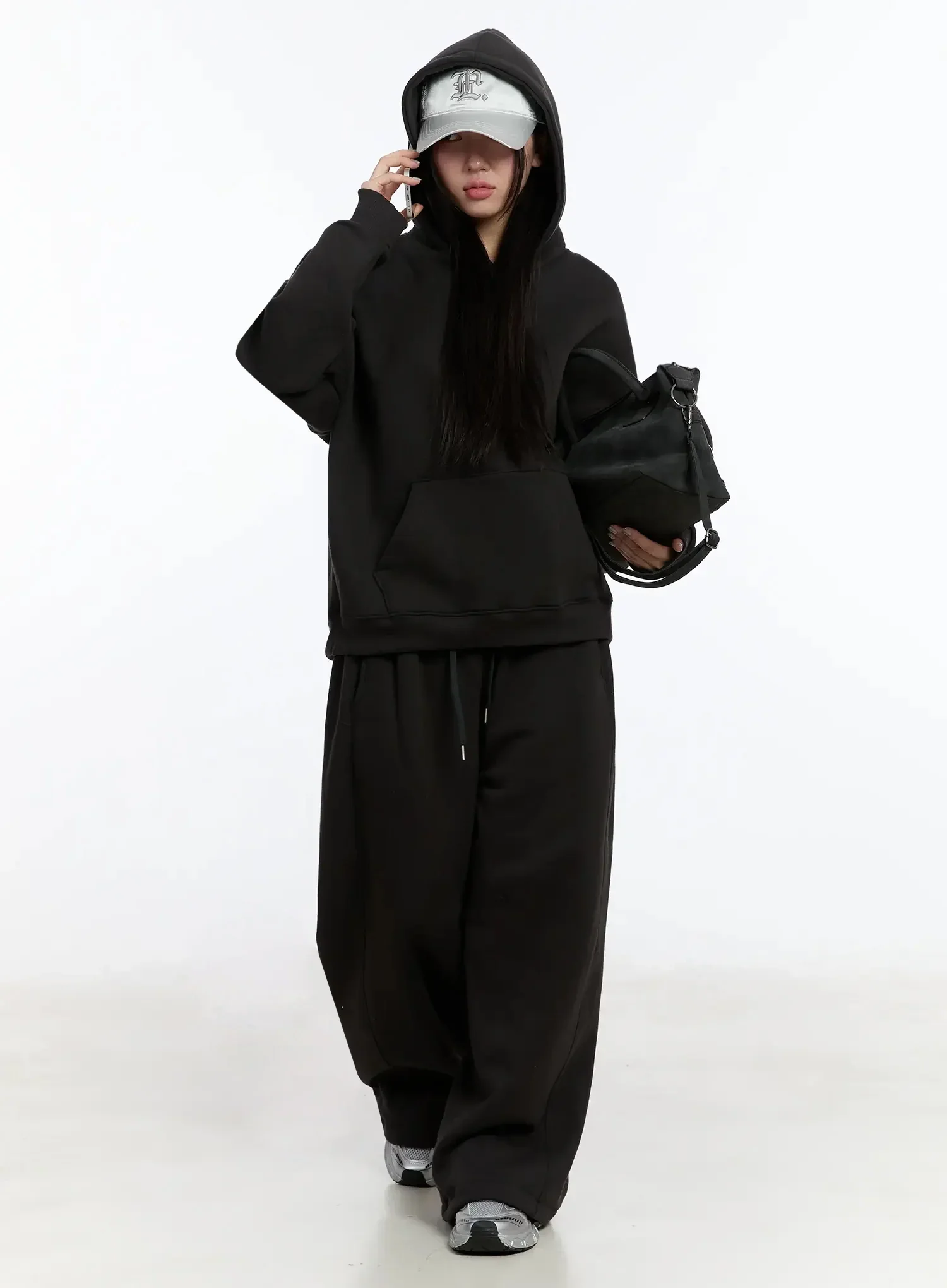 Oval Graphic Oversized Hoodie IM509
