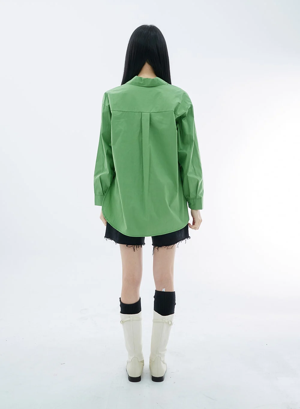 Oversize Long Sleeve Shirt OO04 - Image 13