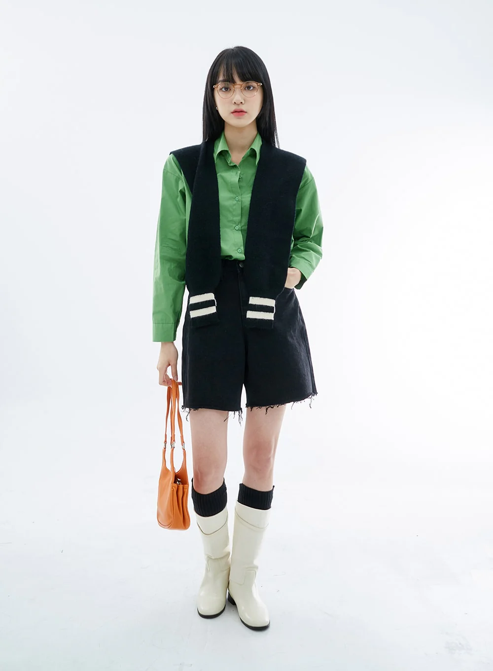 Oversize Long Sleeve Shirt OO04 - Image 8
