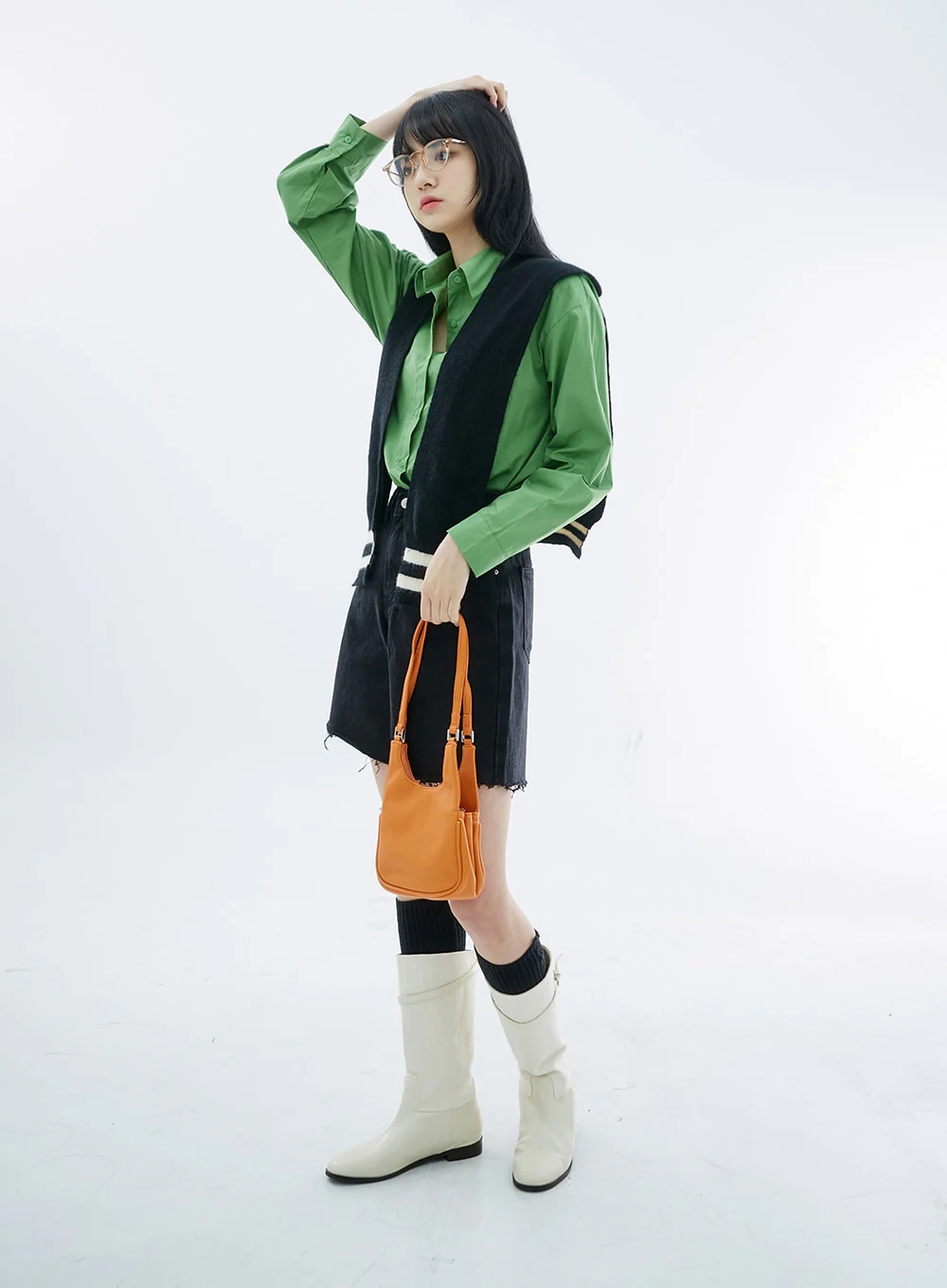 Oversize Long Sleeve Shirt OO04 - Image 9