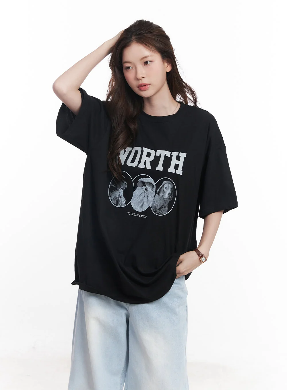 Oversized Baggy Graphic Tee CY519 - Image 13