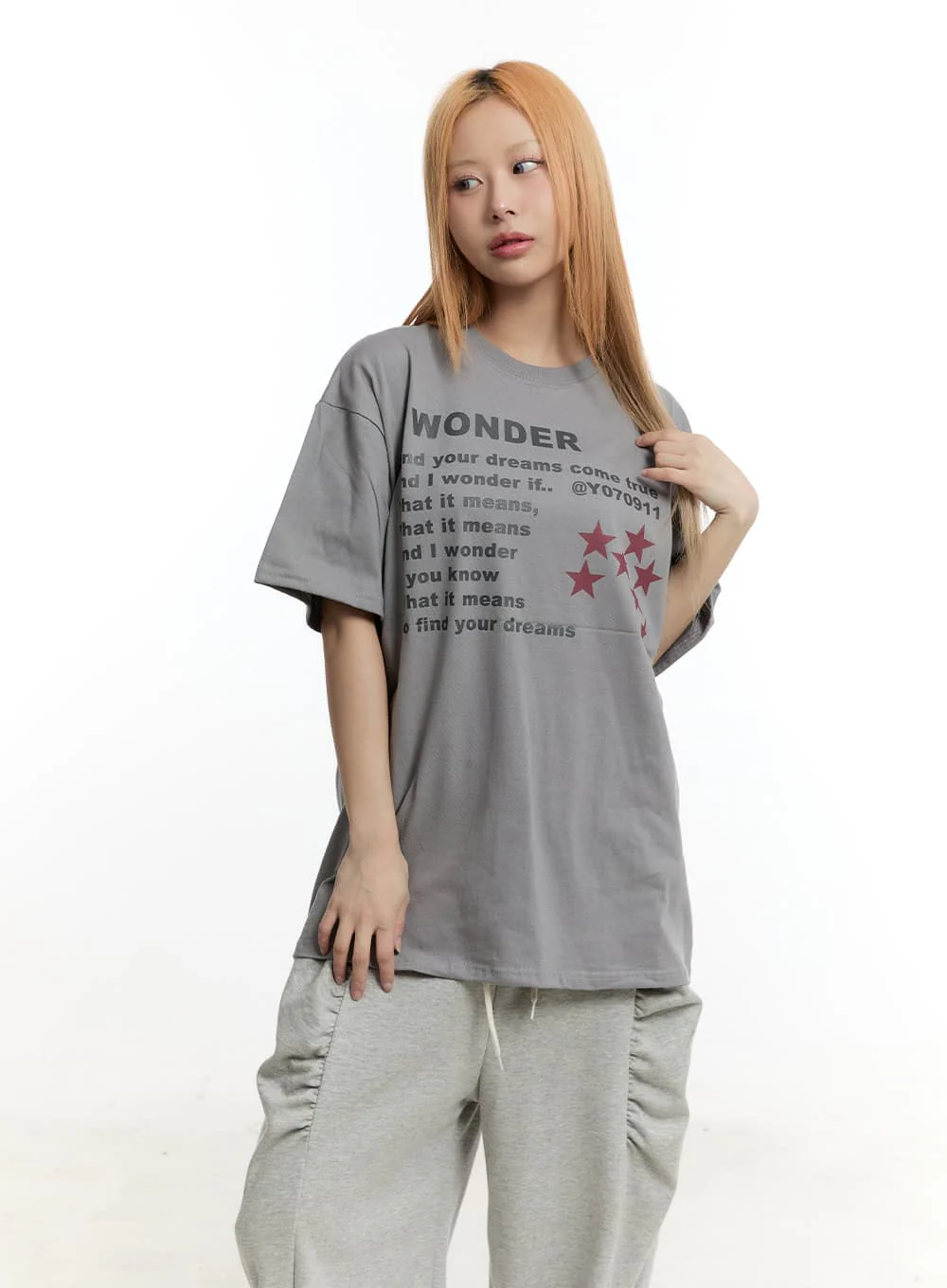Oversized Cotton Graphic T-Shirt CY506 - Image 10