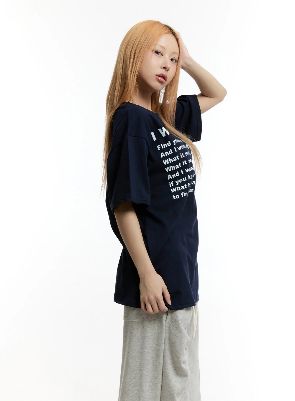 Oversized Cotton Graphic T-Shirt CY506 - Image 4