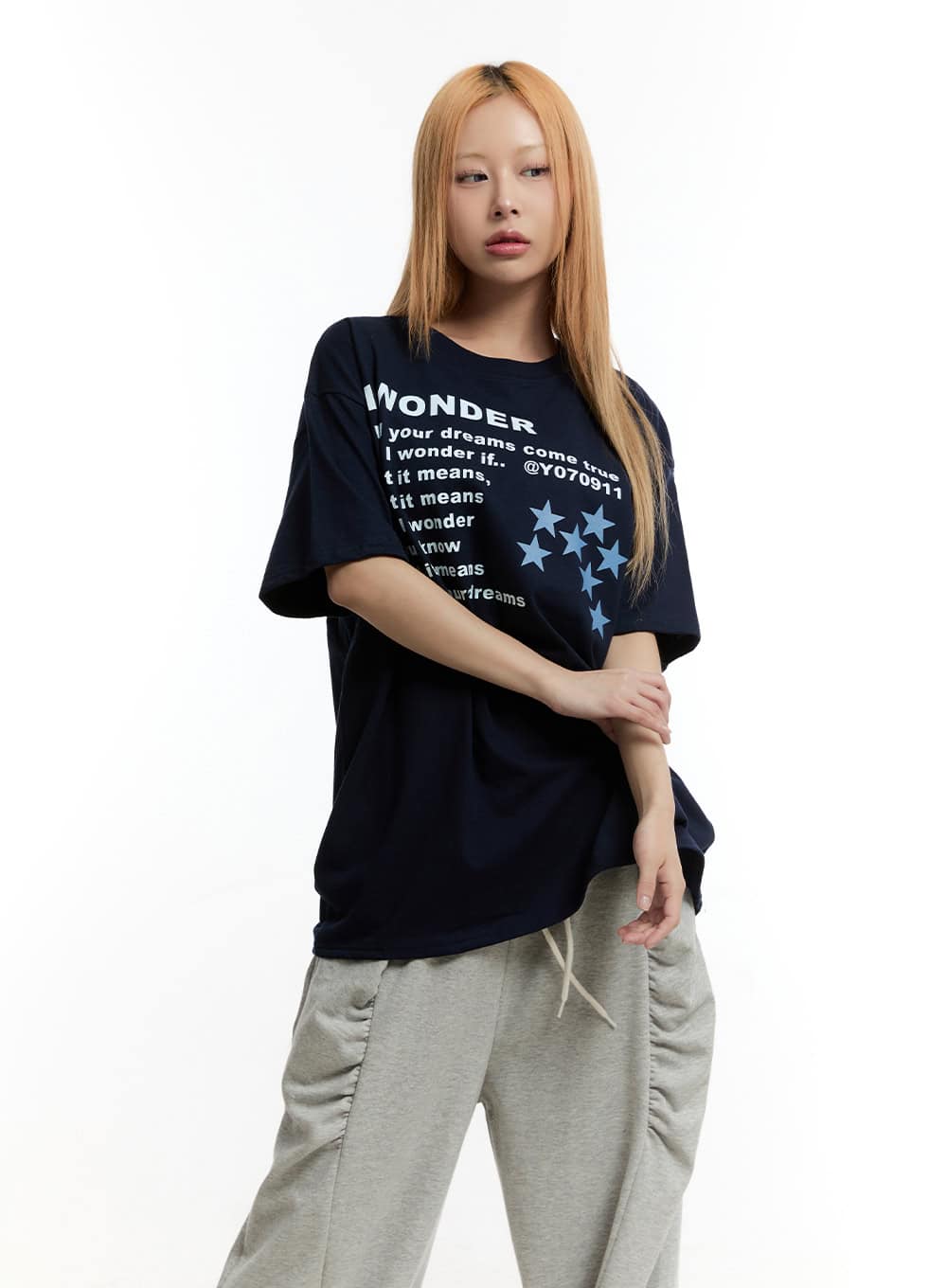 Oversized Cotton Graphic T-Shirt CY506 - Image 9