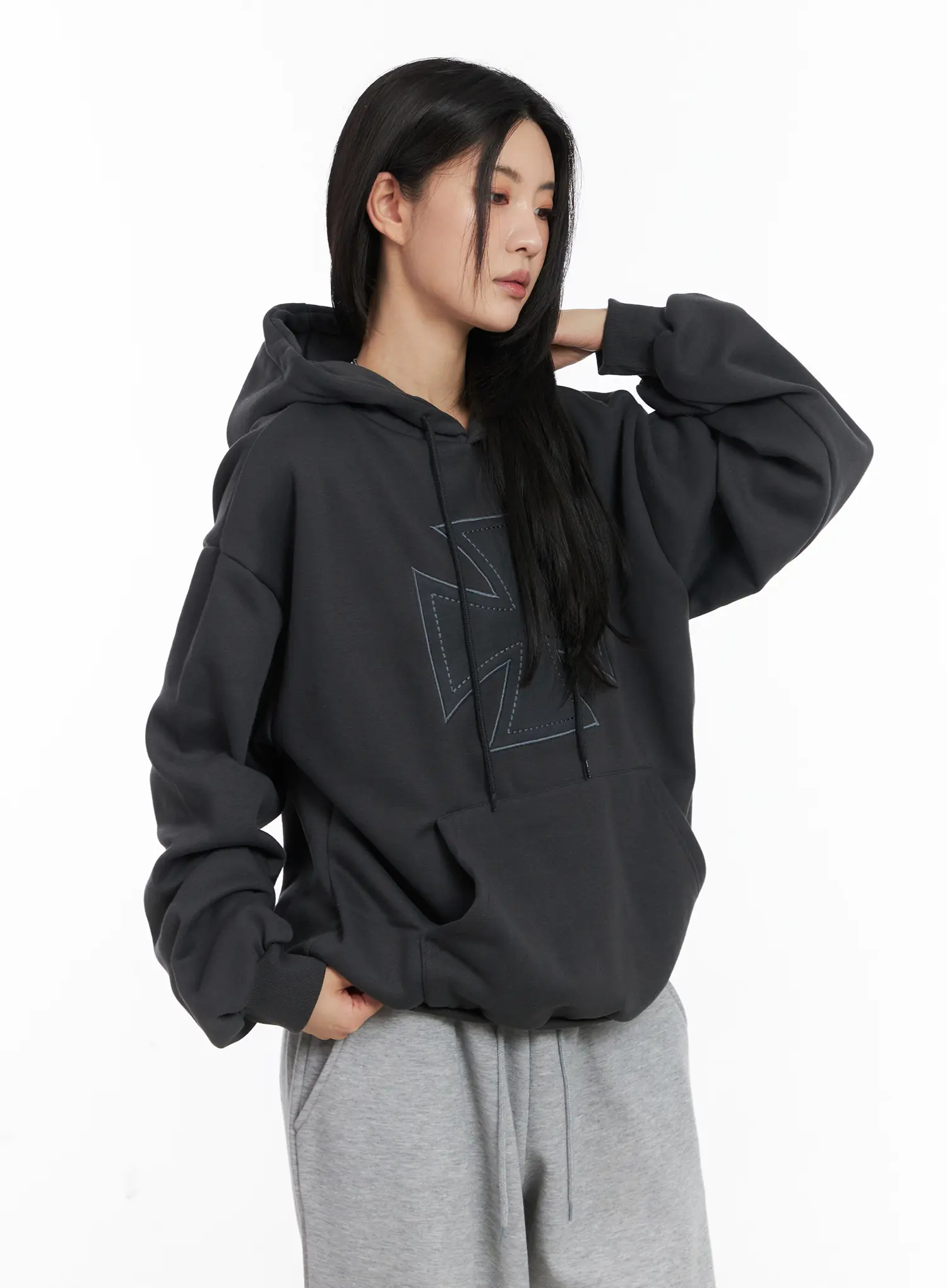 Oversized Fleece Hoodie CD505 - Image 10