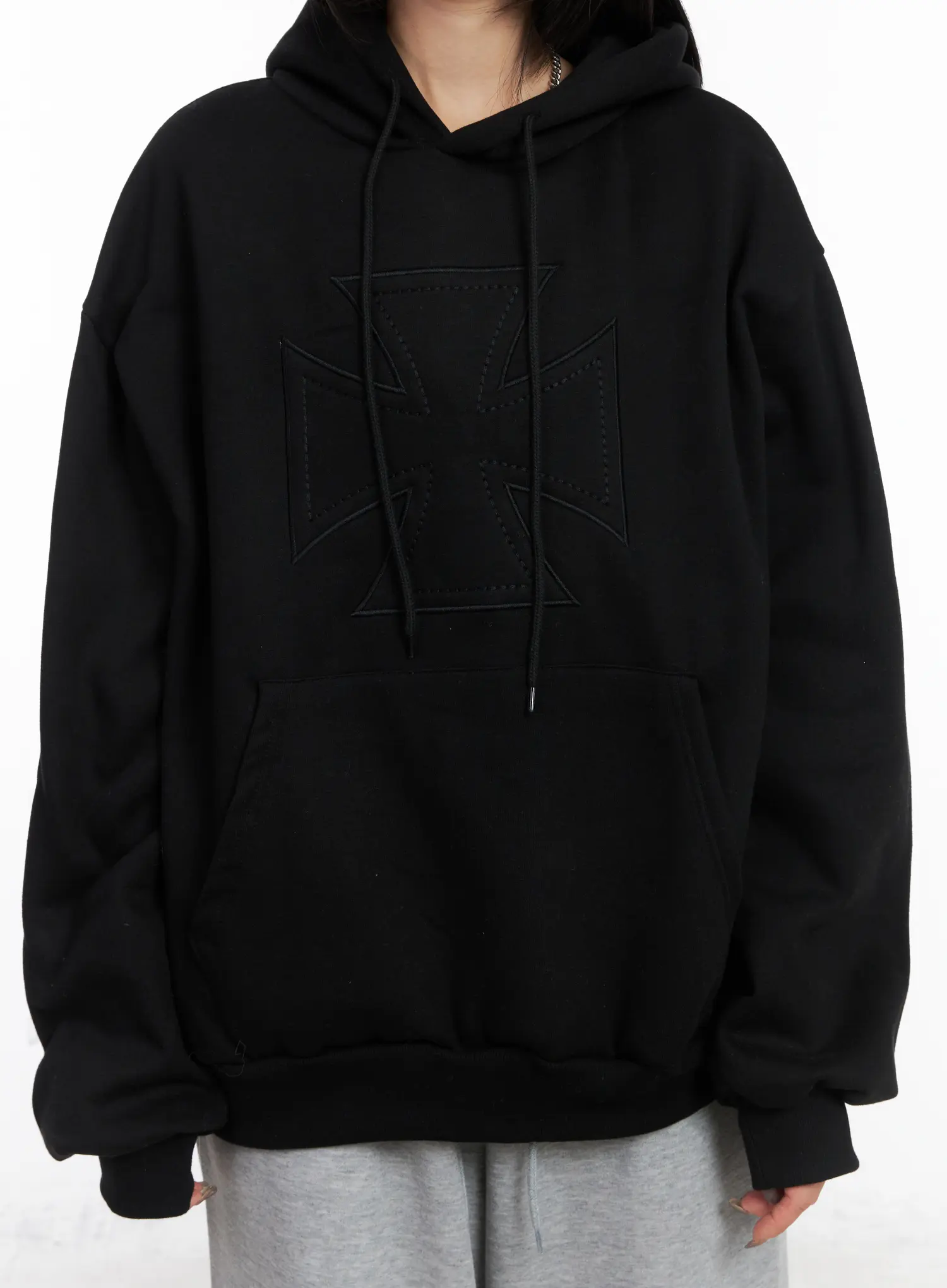 Oversized Fleece Hoodie CD505 - Image 4