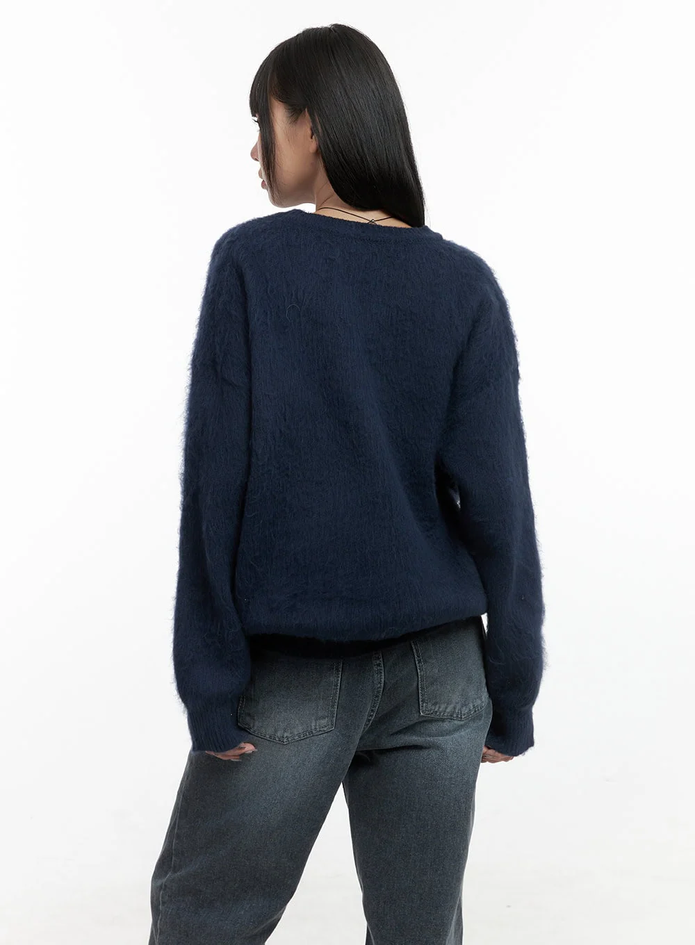 Oversized Fuzy Soft Knit Sweater OO401 - Image 6