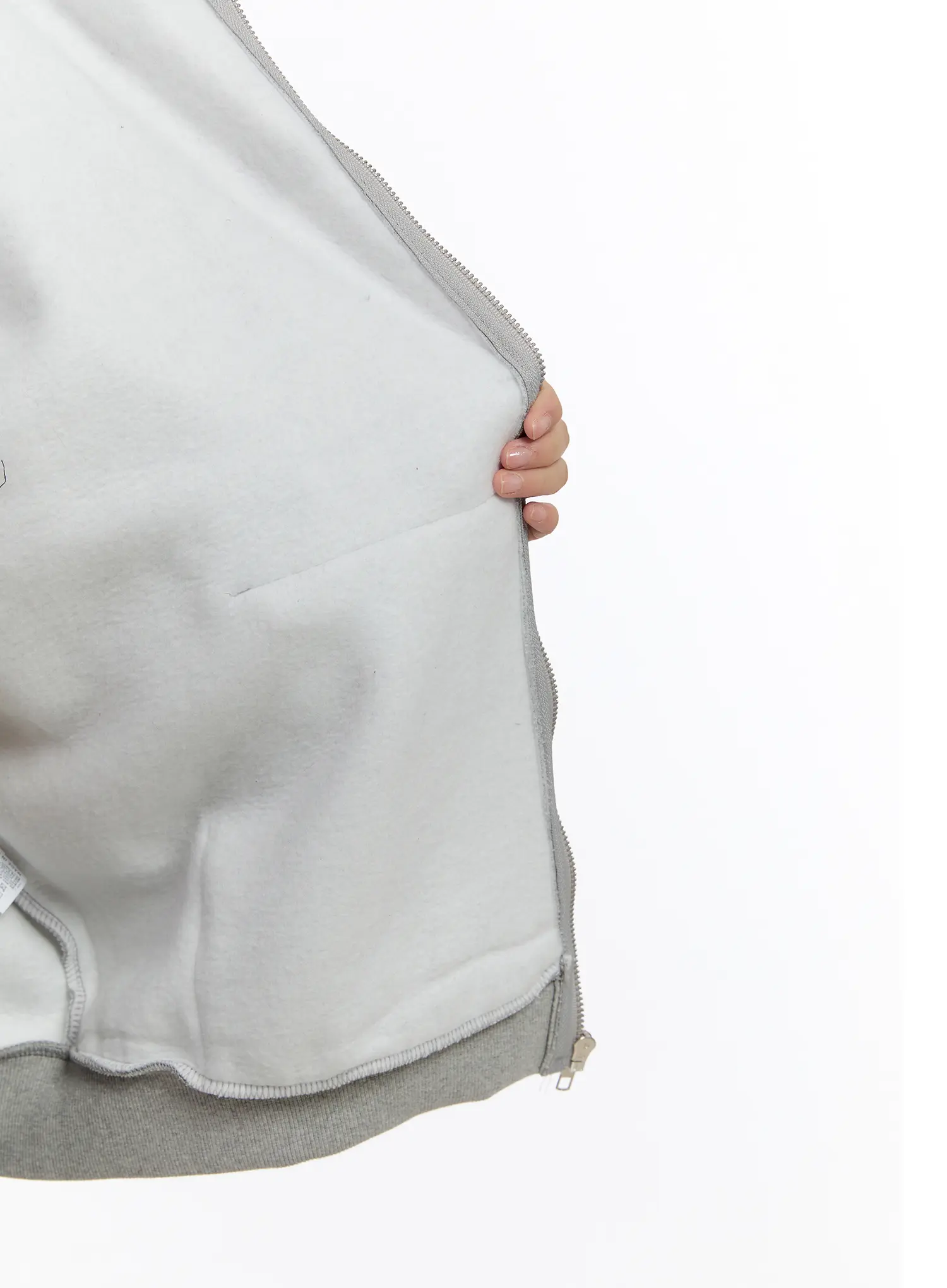 Oversized Graphic Faux Fur Zip Hoodie CN527 - Image 12