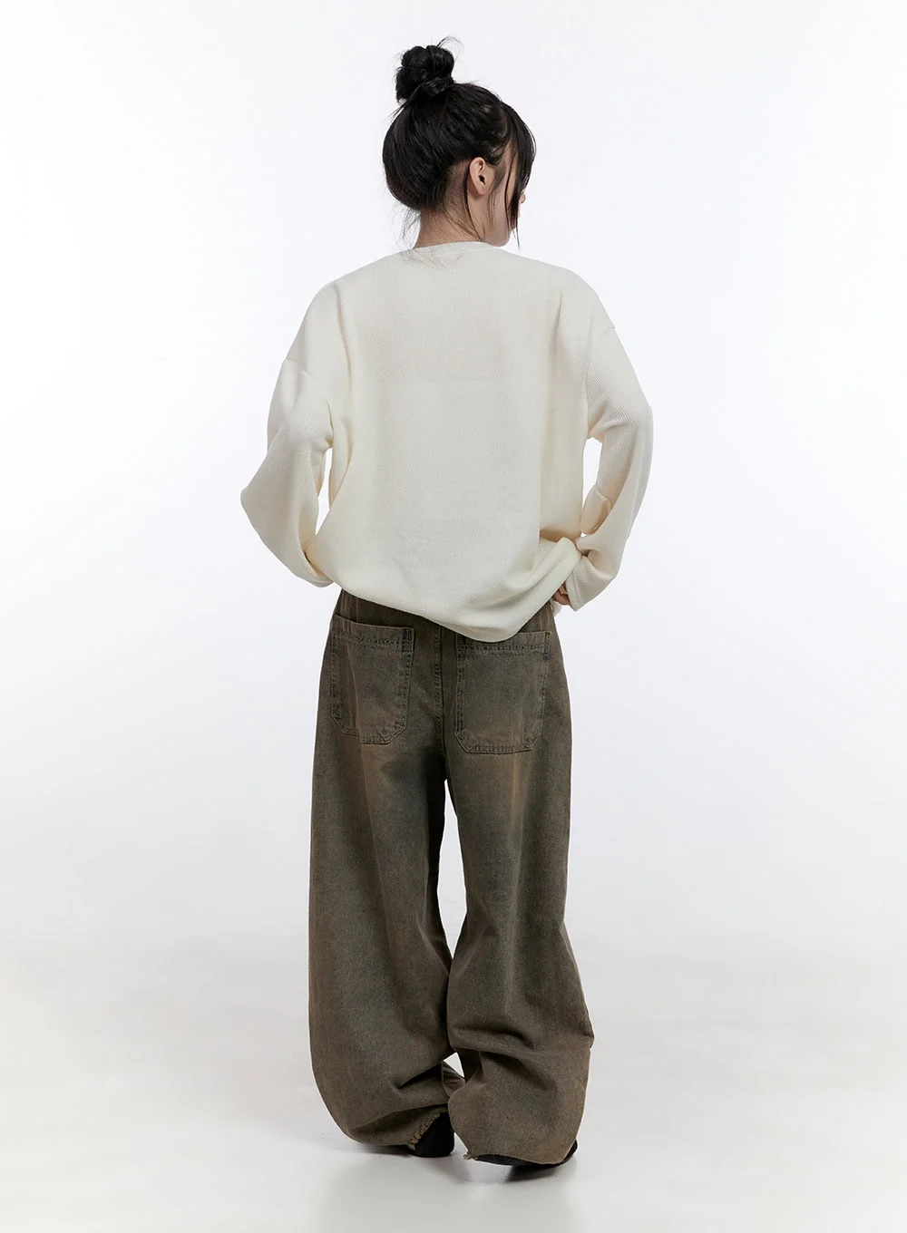 Oversized Graphic Long Sleeve T-Shirt CO418 - Image 4