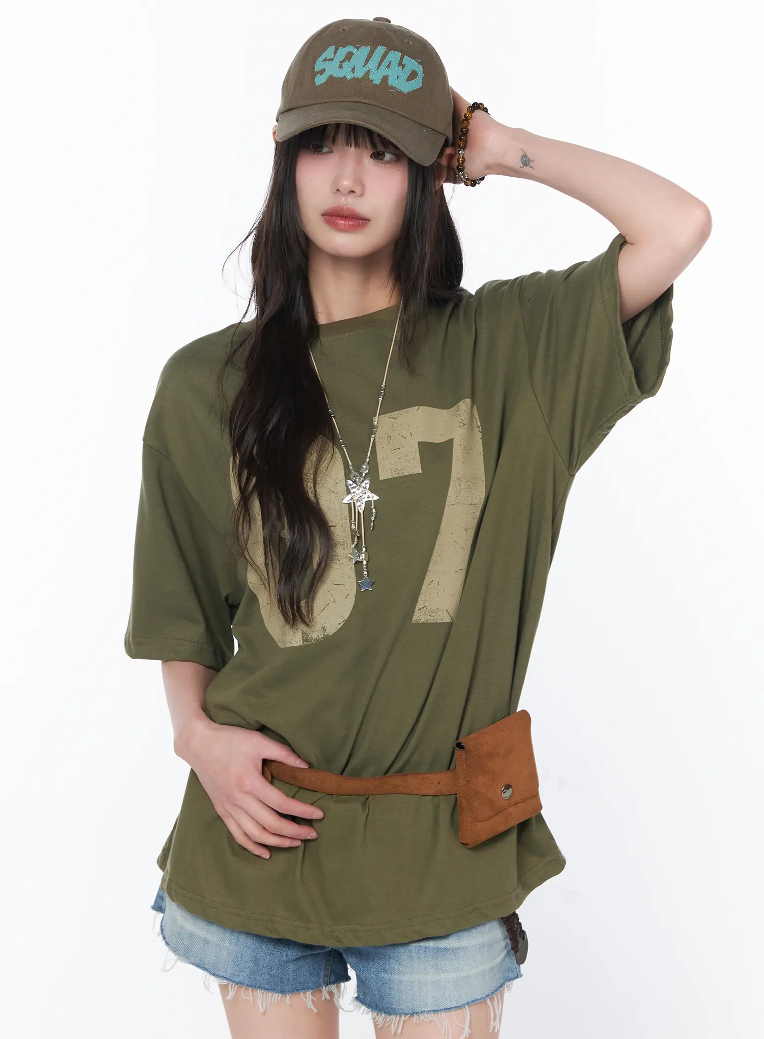 Oversized Graphic Print T-Shirt CA530