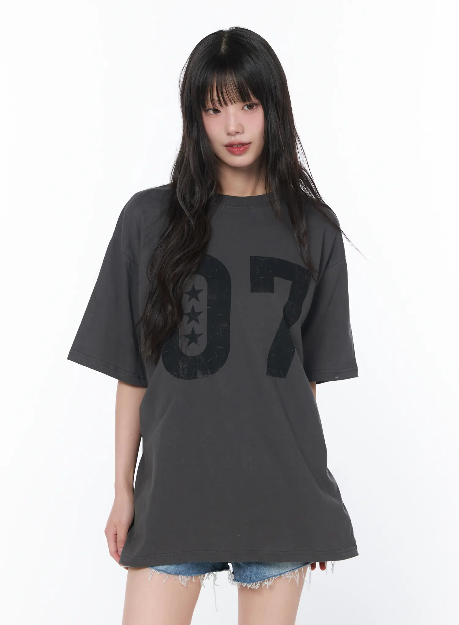 Oversized Graphic Print T-Shirt CA530 - Image 2
